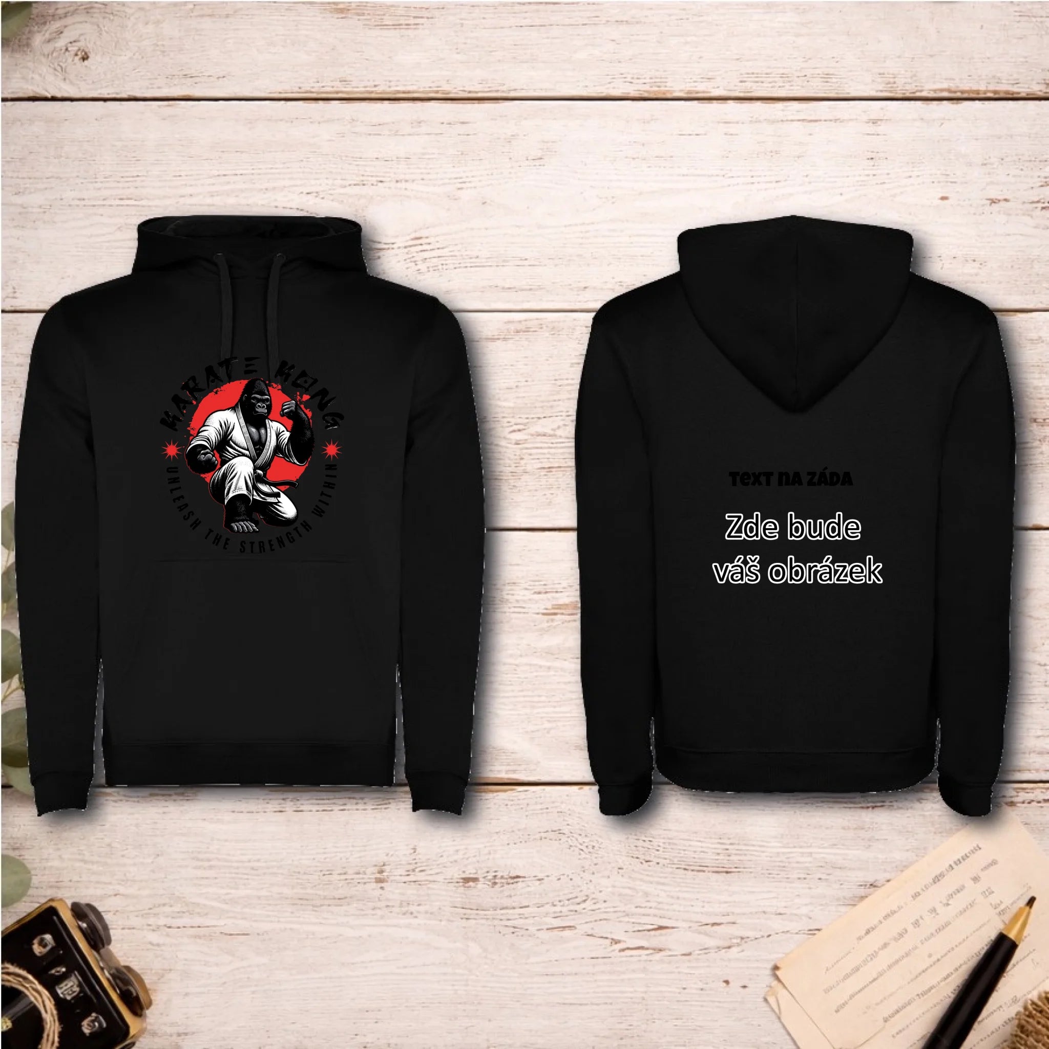 KARATE (výběr ze 2 motivů) dětská mikina s kapucí