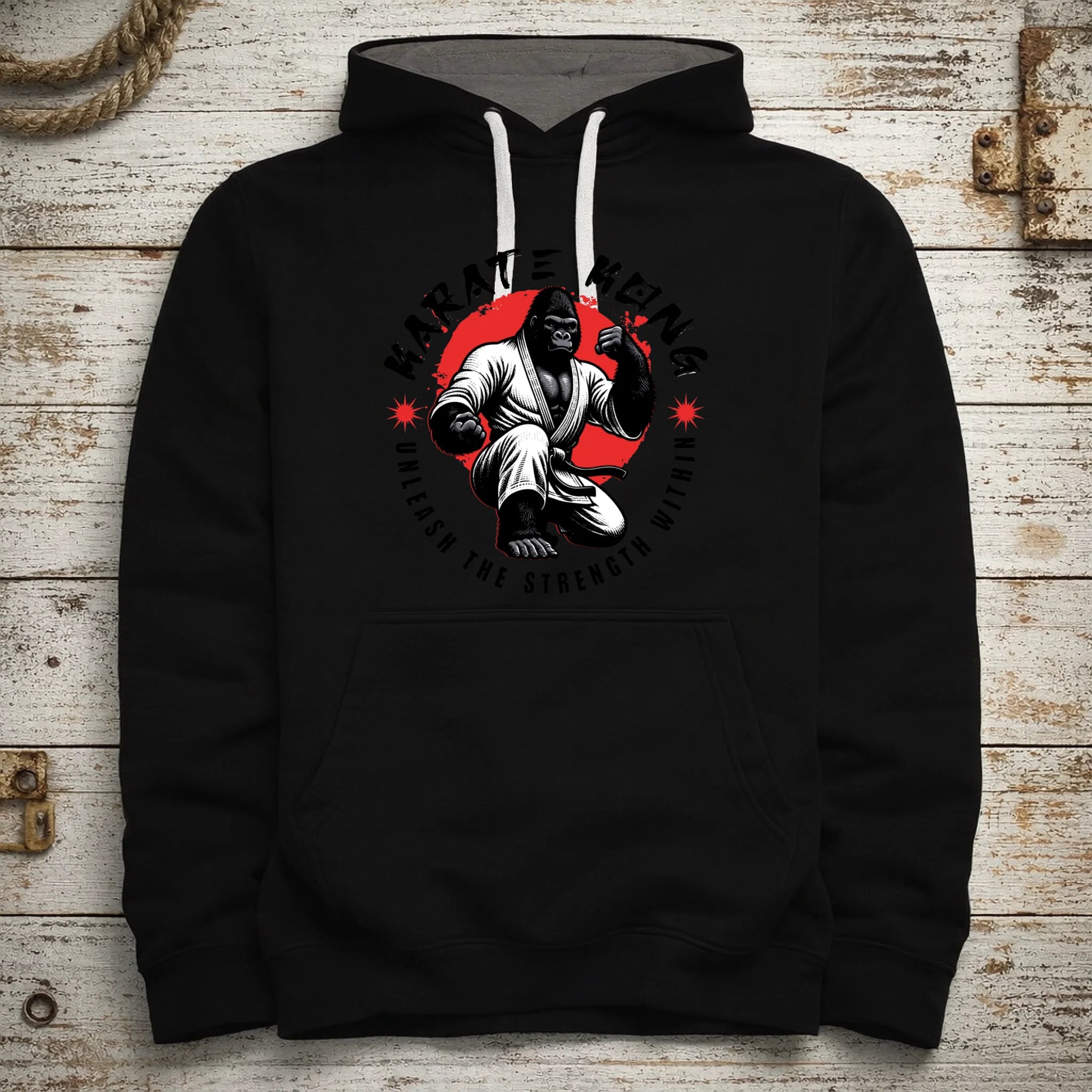 KARATE (výběr ze 2 motivů) pánská mikina s kapucí