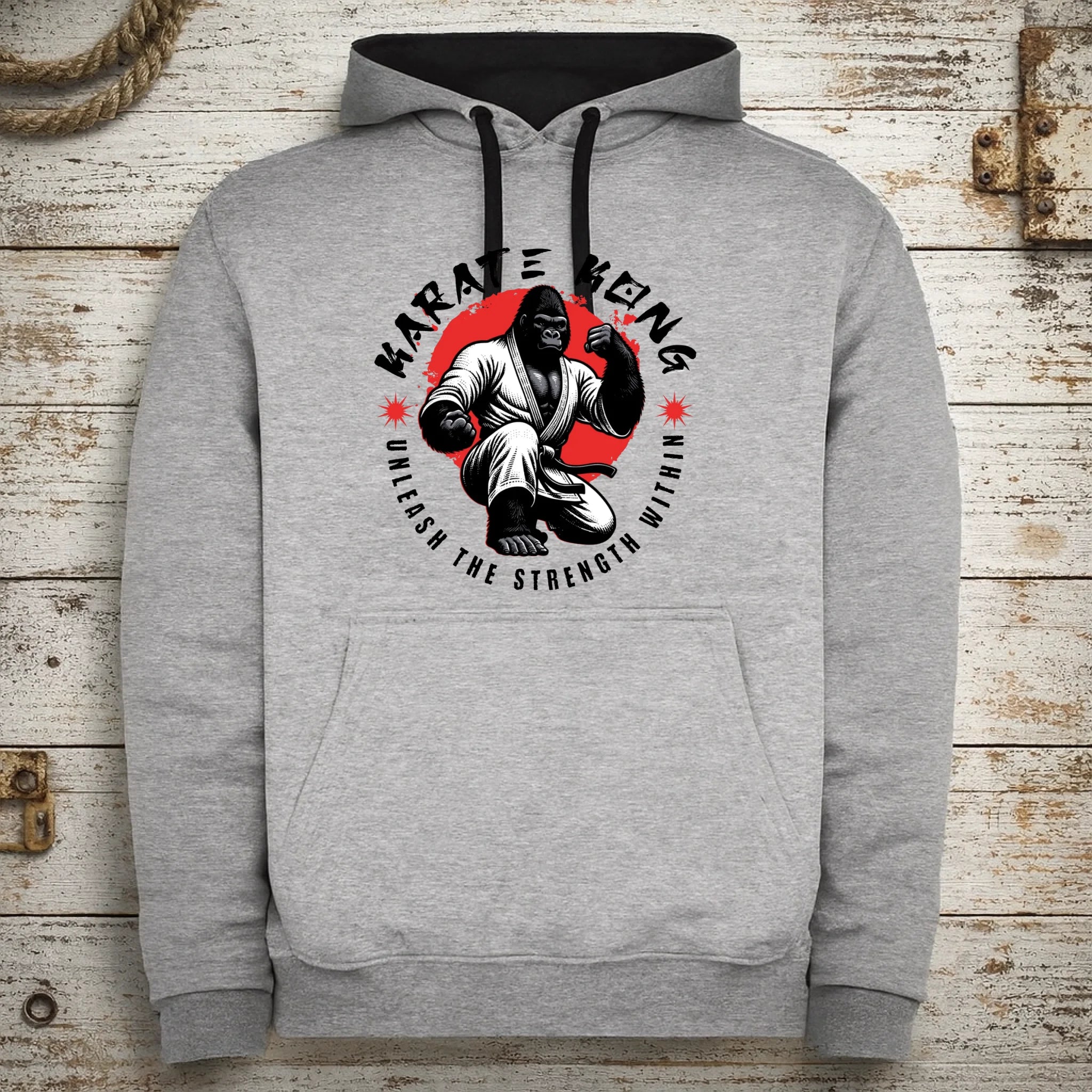 KARATE (výběr ze 2 motivů) pánská mikina s kapucí