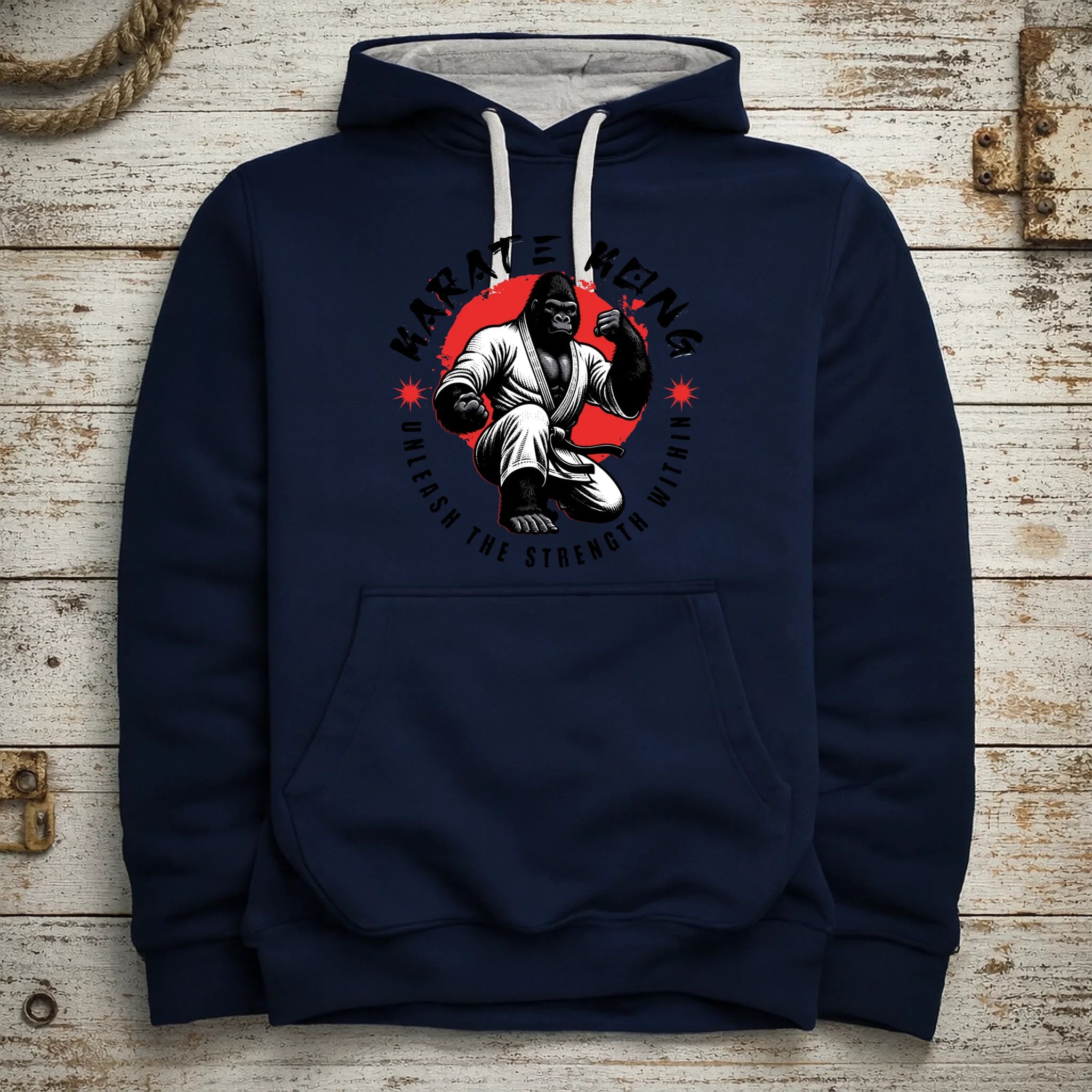 KARATE (výběr ze 2 motivů) pánská mikina s kapucí