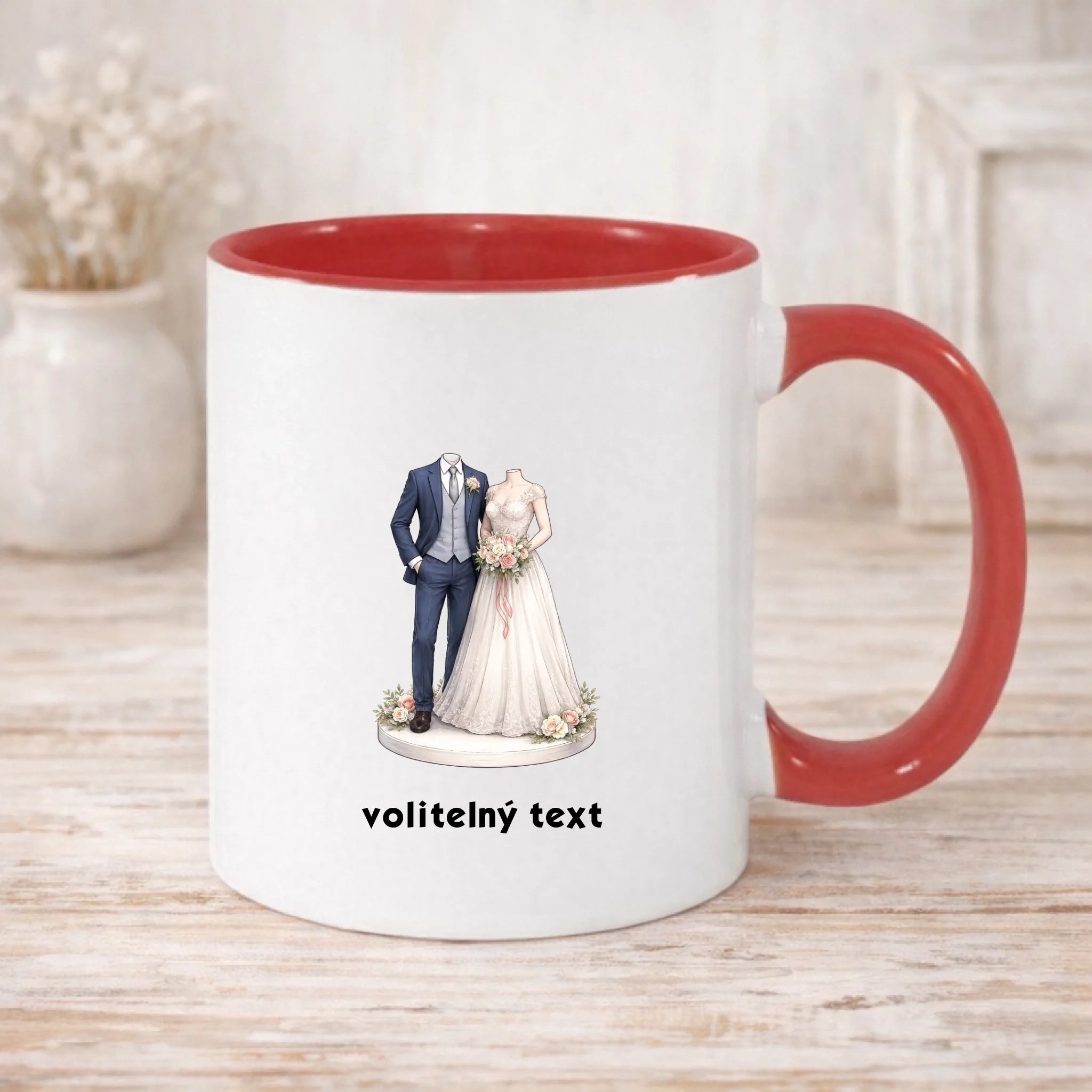 NOVOMANŽELĚ (ZATÍM) BEZ HLAVY - VLOŽTE FOTO, AUTOMATICKÝ OŘEZ hrníček