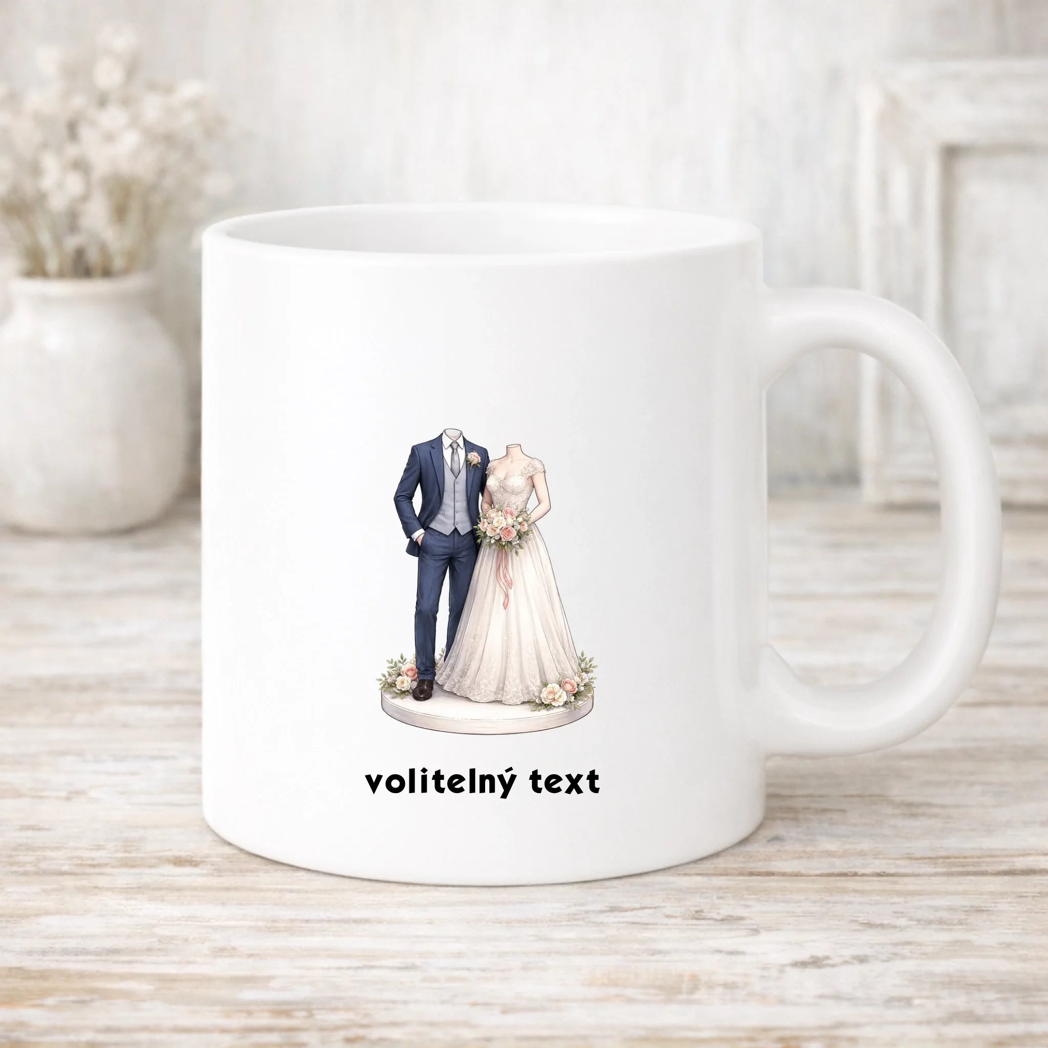 NOVOMANŽELĚ (ZATÍM) BEZ HLAVY - VLOŽTE FOTO, AUTOMATICKÝ OŘEZ hrníček