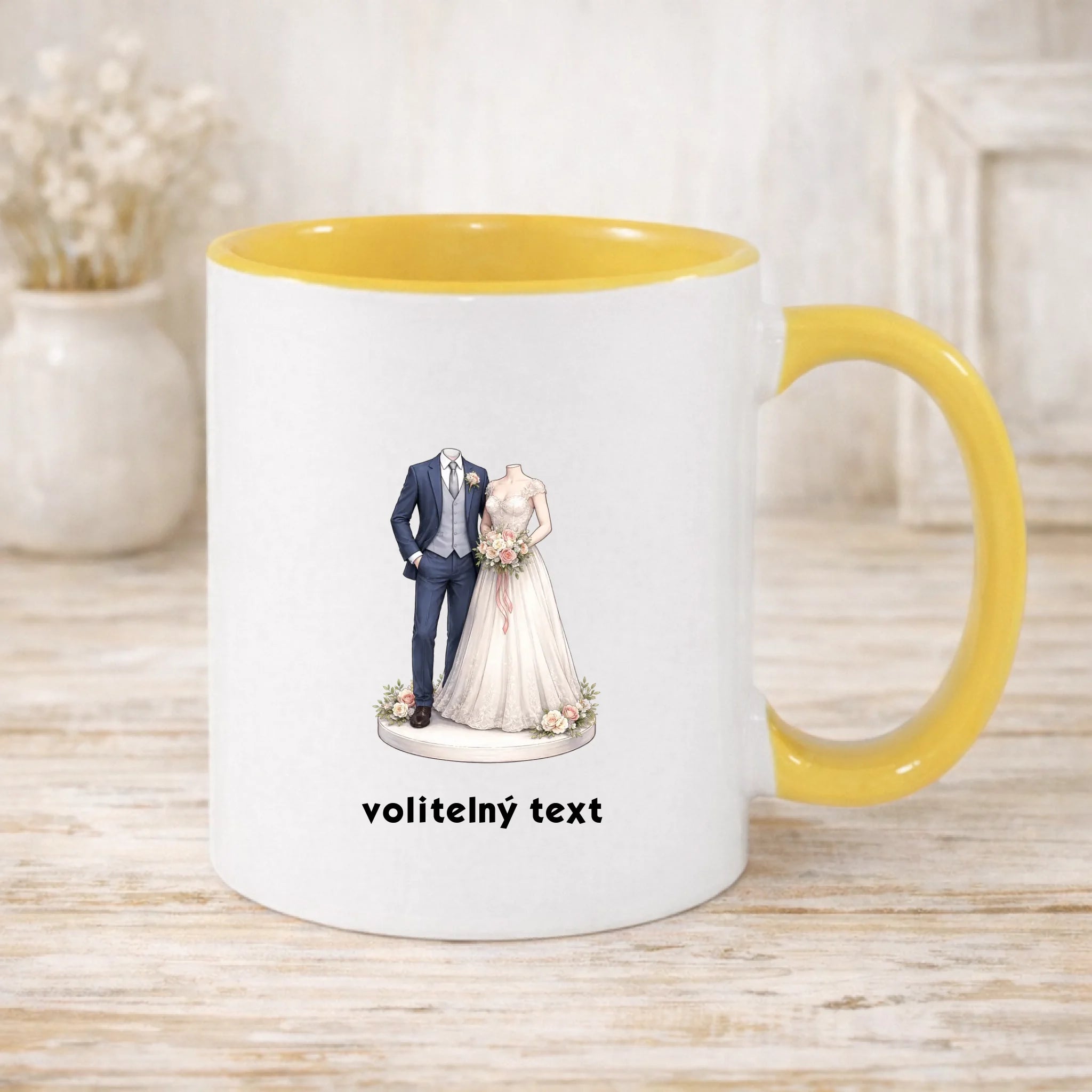 NOVOMANŽELĚ (ZATÍM) BEZ HLAVY - VLOŽTE FOTO, AUTOMATICKÝ OŘEZ hrníček