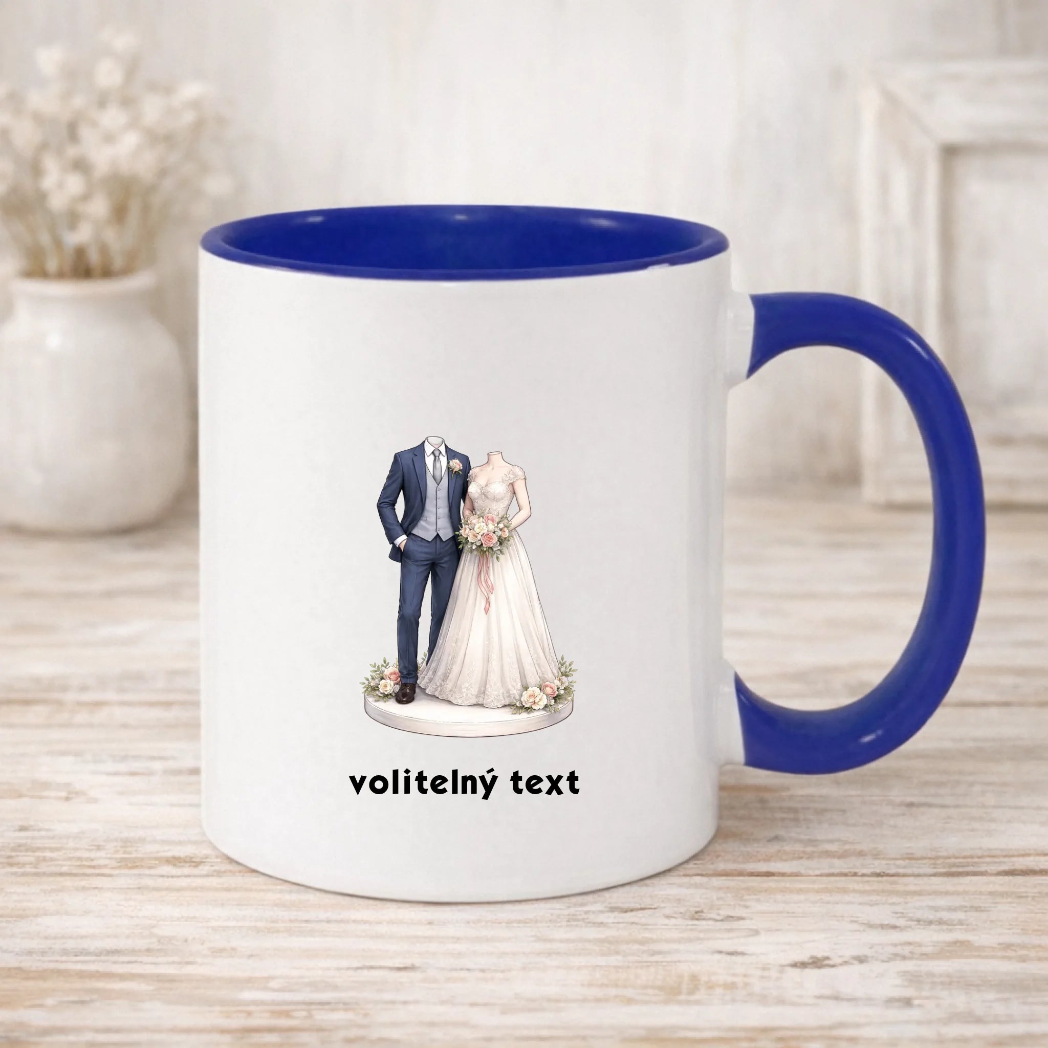 NOVOMANŽELĚ (ZATÍM) BEZ HLAVY - VLOŽTE FOTO, AUTOMATICKÝ OŘEZ hrníček