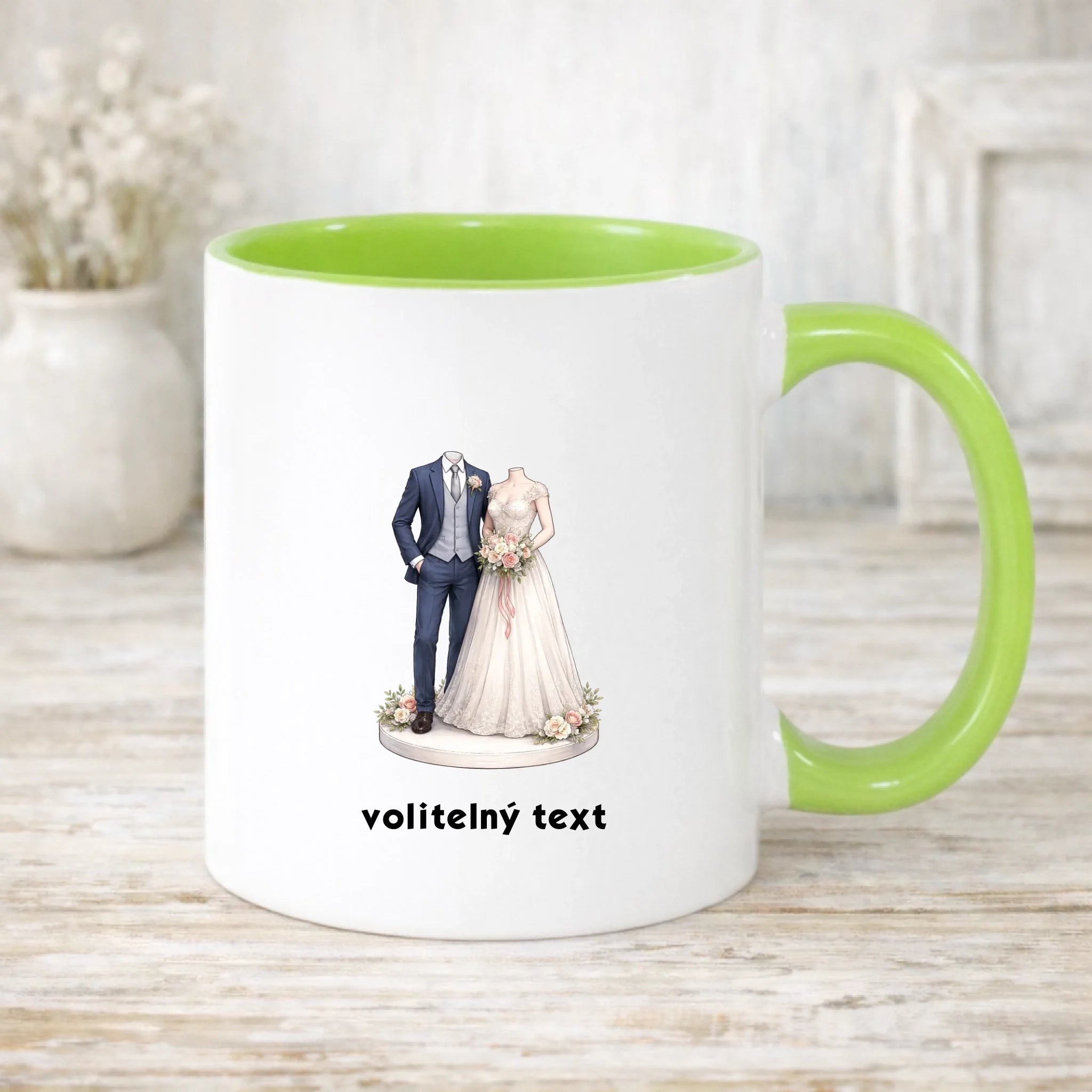 NOVOMANŽELĚ (ZATÍM) BEZ HLAVY - VLOŽTE FOTO, AUTOMATICKÝ OŘEZ hrníček