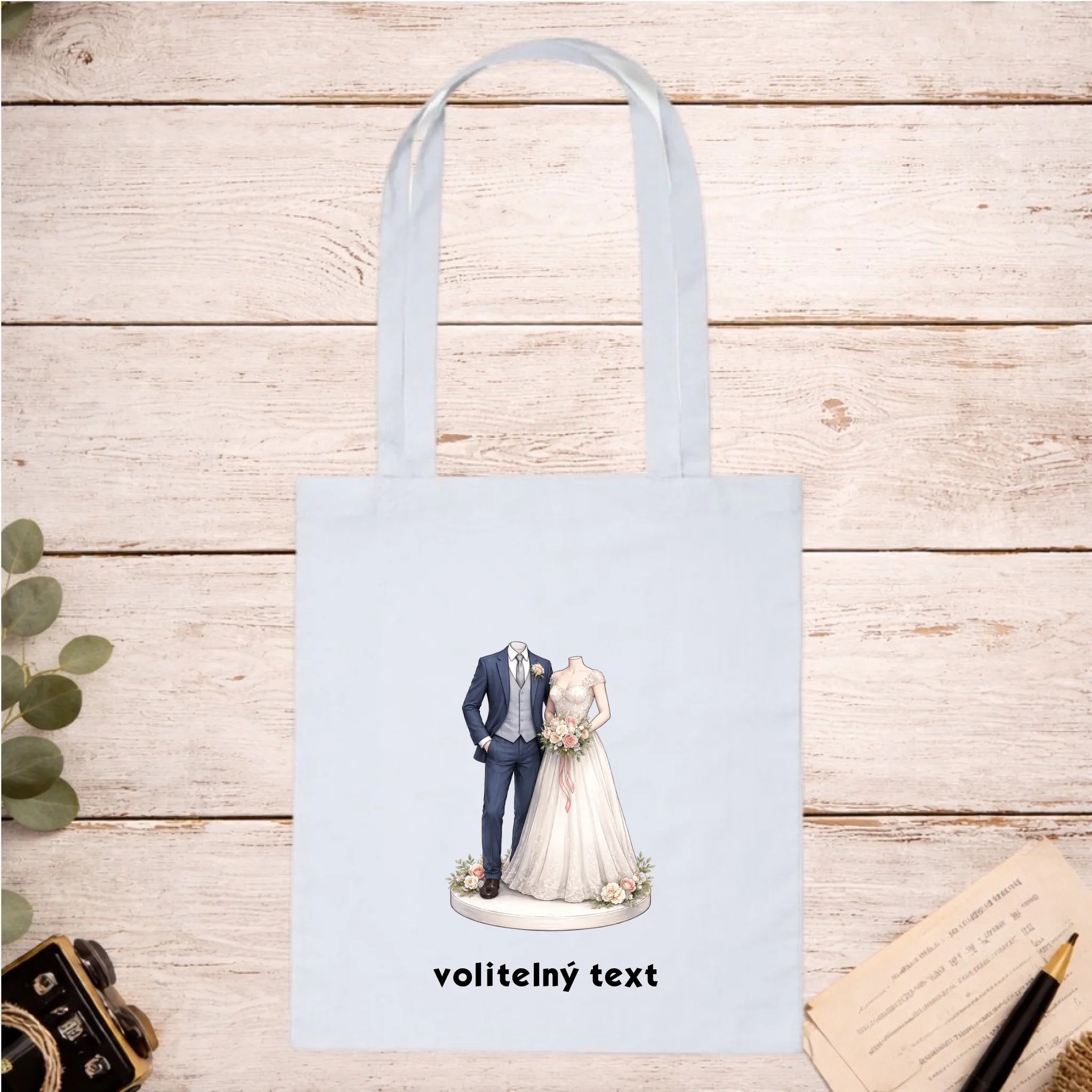 NOVOMANŽELĚ (ZATÍM) BEZ HLAVY - VLOŽTE FOTO, AUTOMATICKÝ OŘEZ batoh, taška