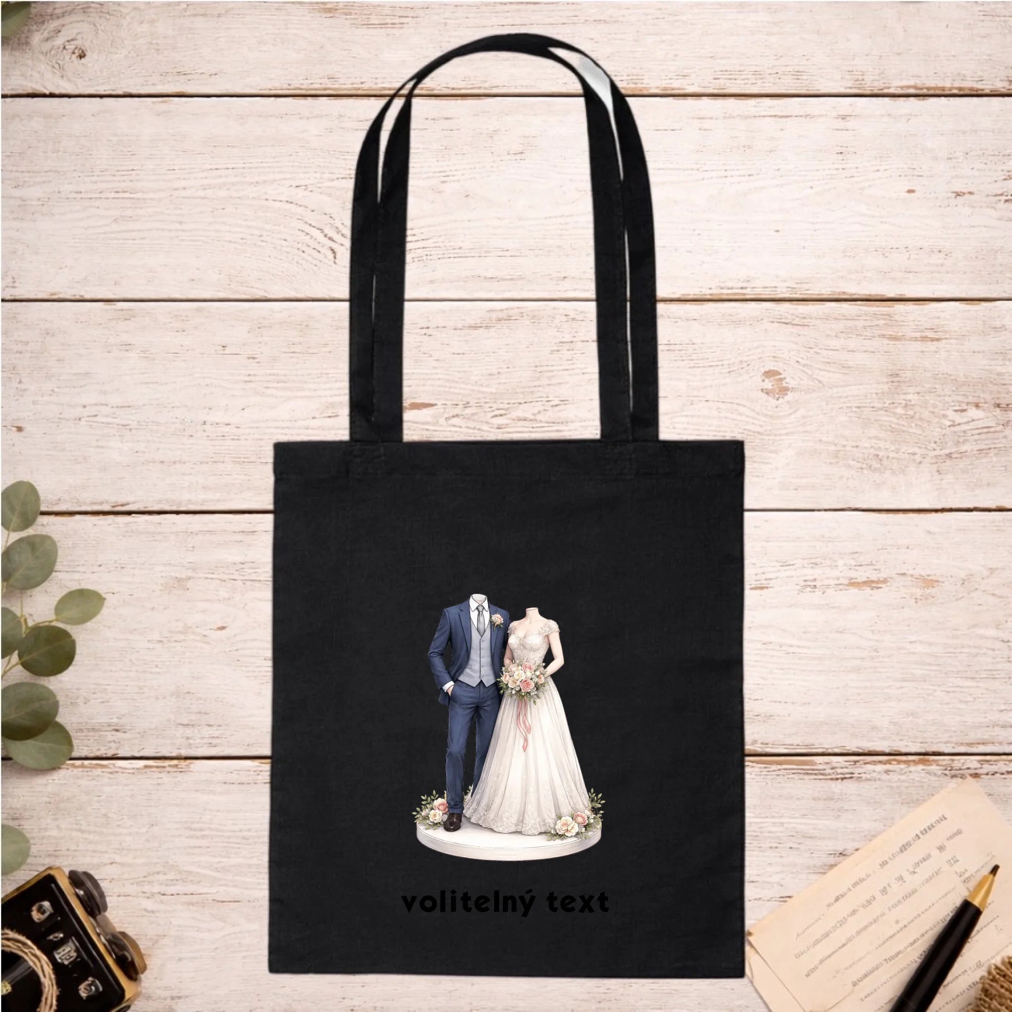 NOVOMANŽELĚ (ZATÍM) BEZ HLAVY - VLOŽTE FOTO, AUTOMATICKÝ OŘEZ batoh, taška