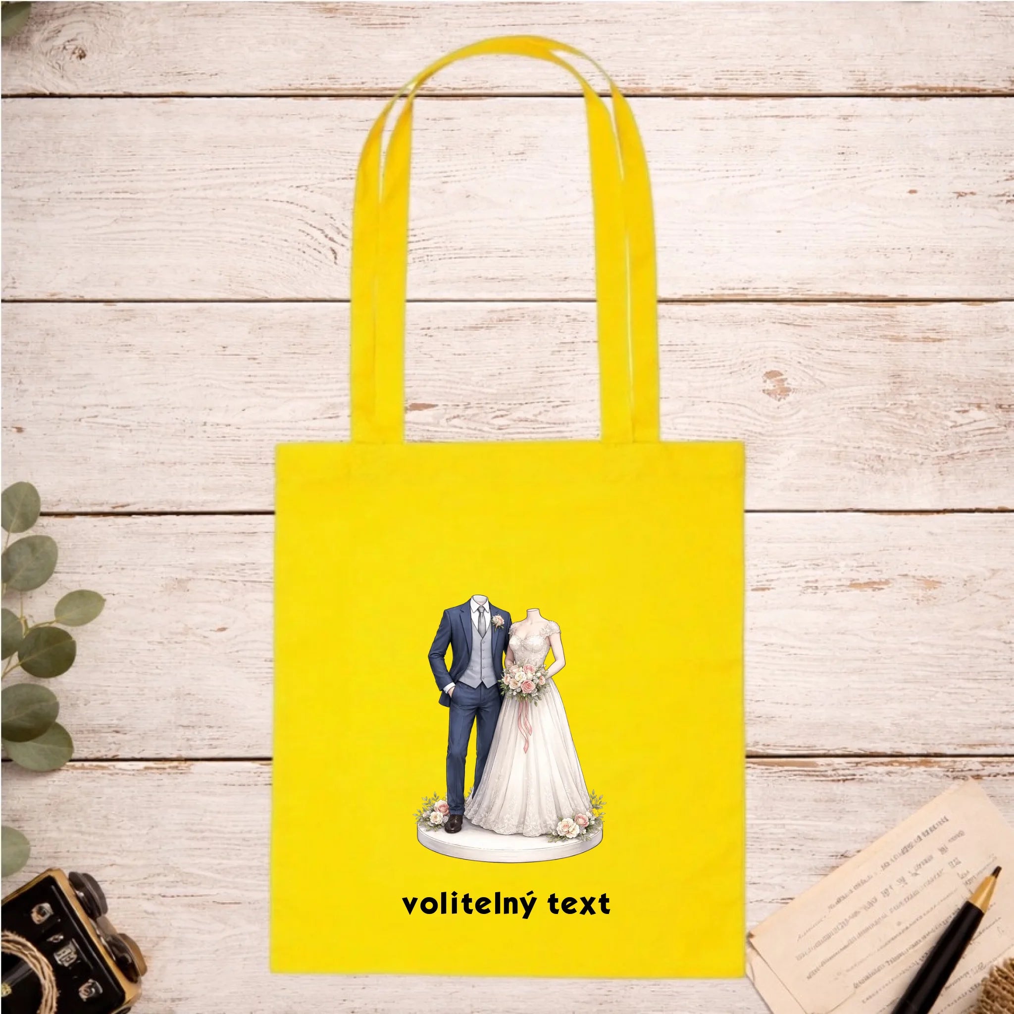 NOVOMANŽELĚ (ZATÍM) BEZ HLAVY - VLOŽTE FOTO, AUTOMATICKÝ OŘEZ batoh, taška