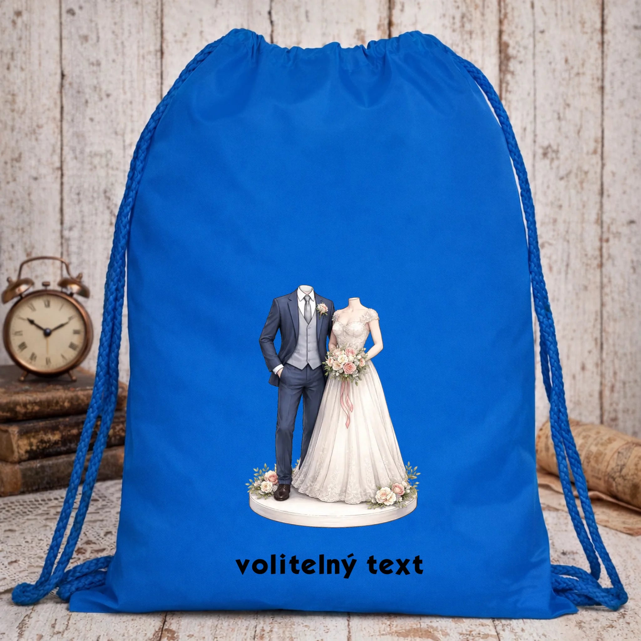 NOVOMANŽELĚ (ZATÍM) BEZ HLAVY - VLOŽTE FOTO, AUTOMATICKÝ OŘEZ batoh, taška