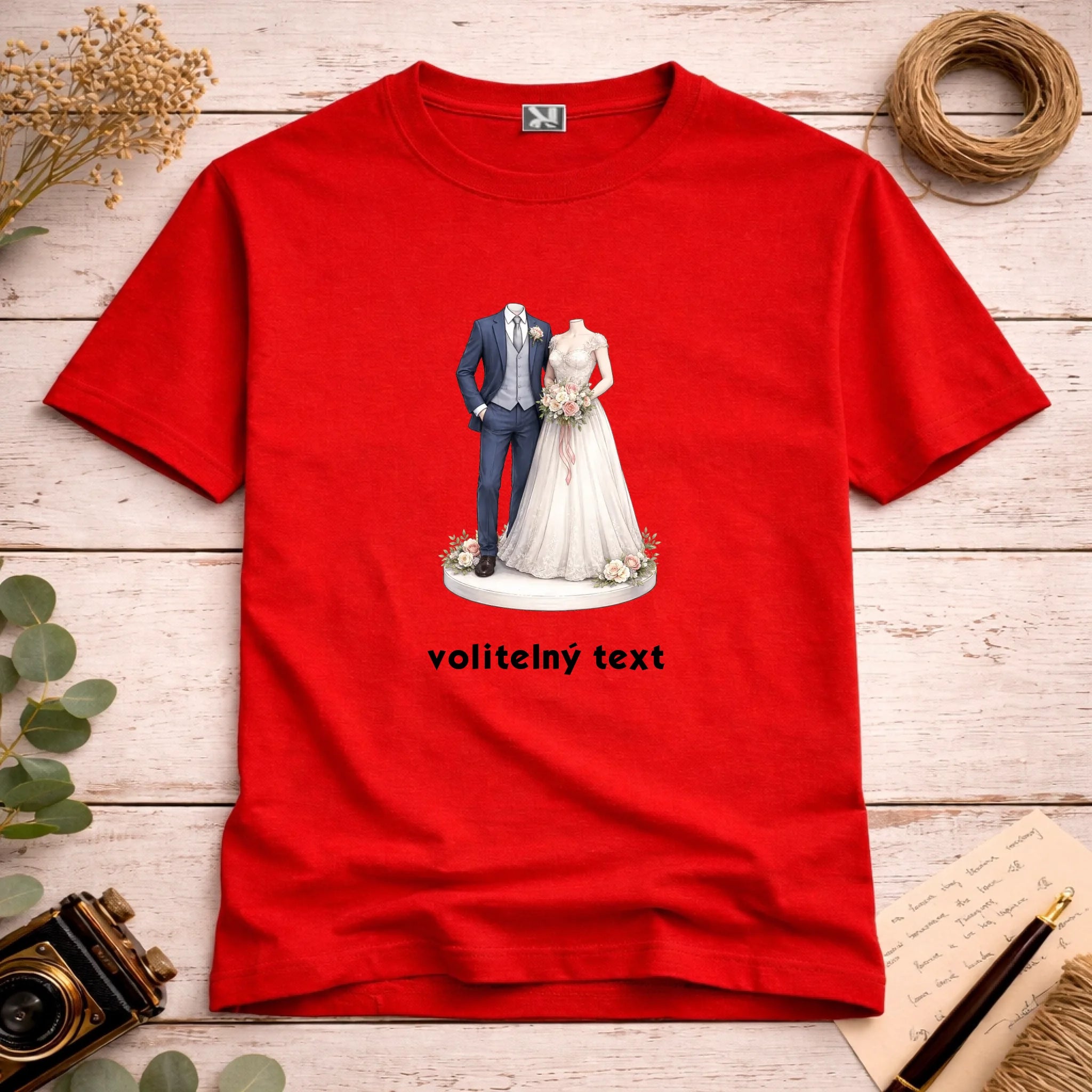 NOVOMANŽELĚ (ZATÍM) BEZ HLAVY - VLOŽTE FOTO, AUTOMATICKÝ OŘEZ pánské tričko