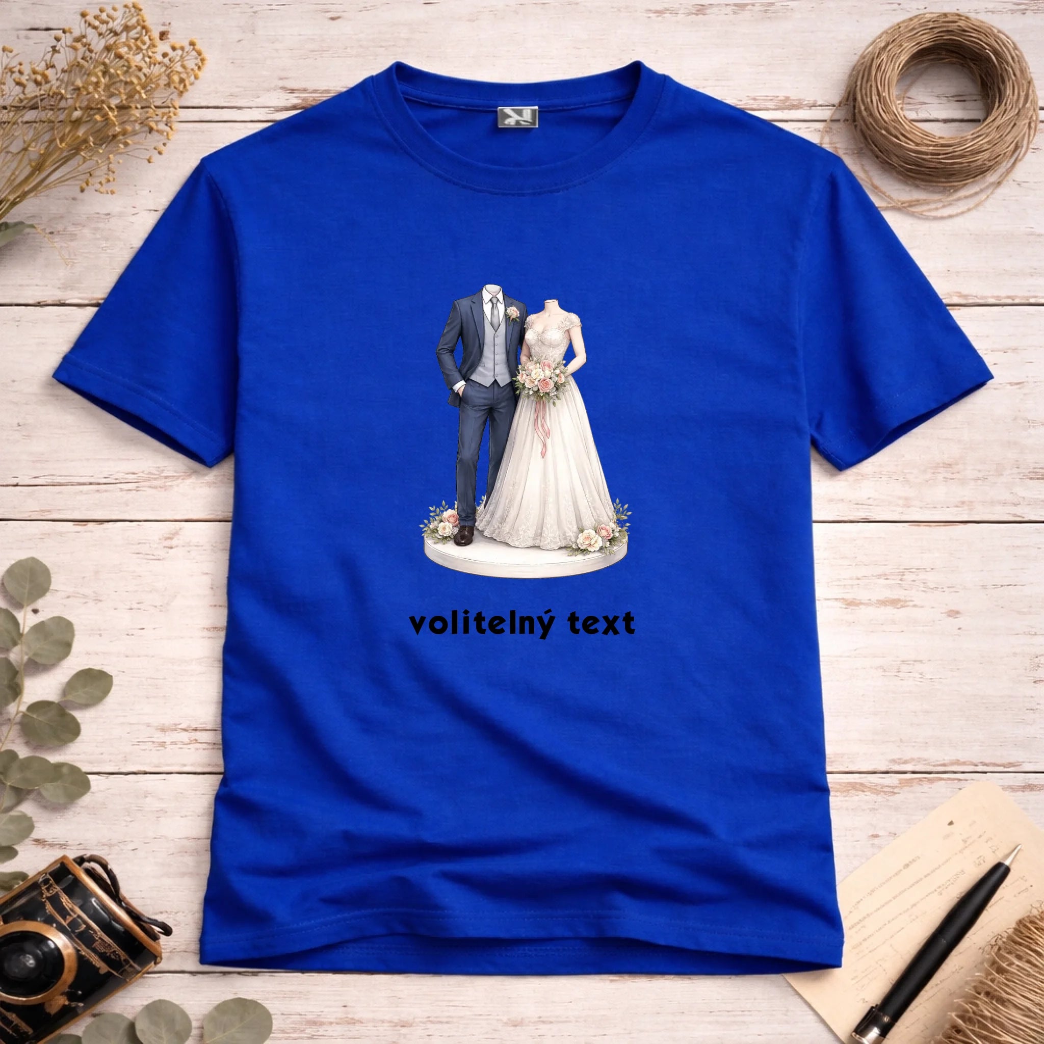 NOVOMANŽELĚ (ZATÍM) BEZ HLAVY - VLOŽTE FOTO, AUTOMATICKÝ OŘEZ pánské tričko