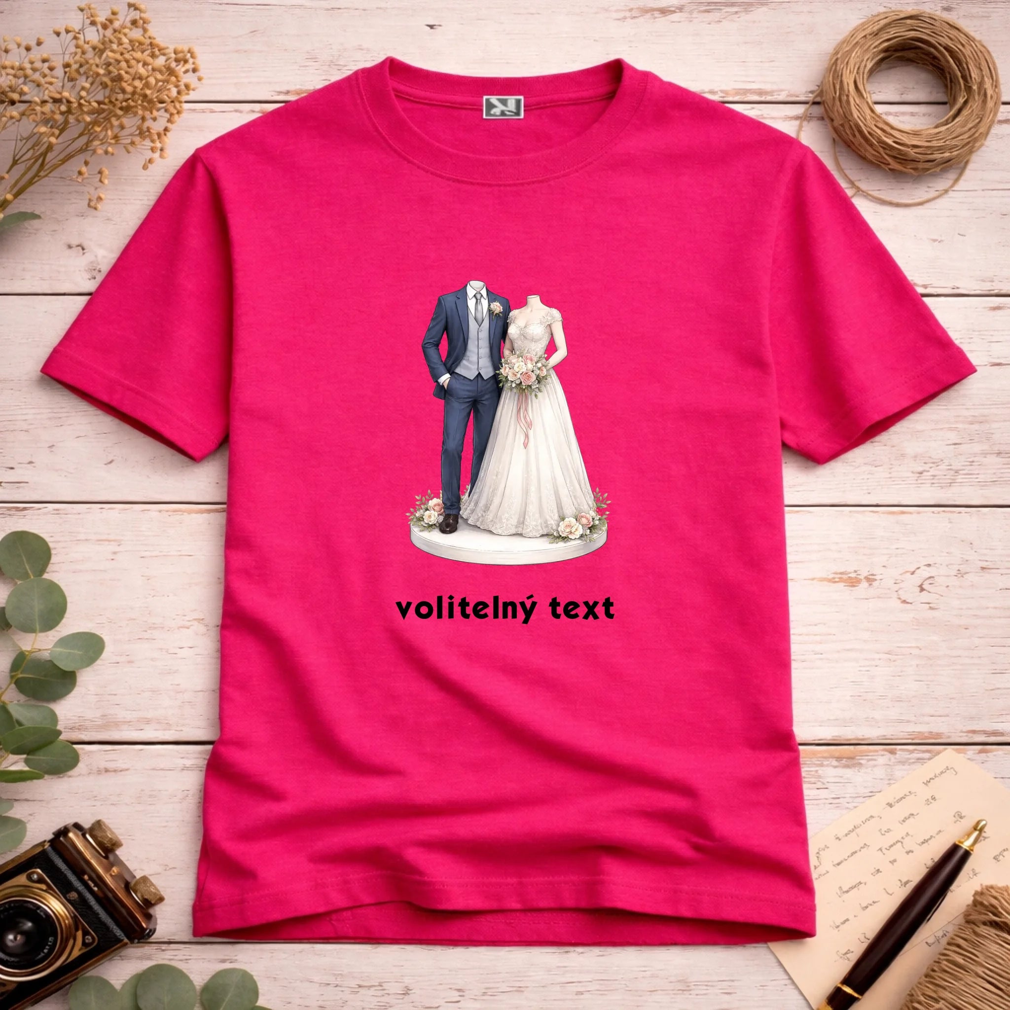 NOVOMANŽELĚ (ZATÍM) BEZ HLAVY - VLOŽTE FOTO, AUTOMATICKÝ OŘEZ pánské tričko