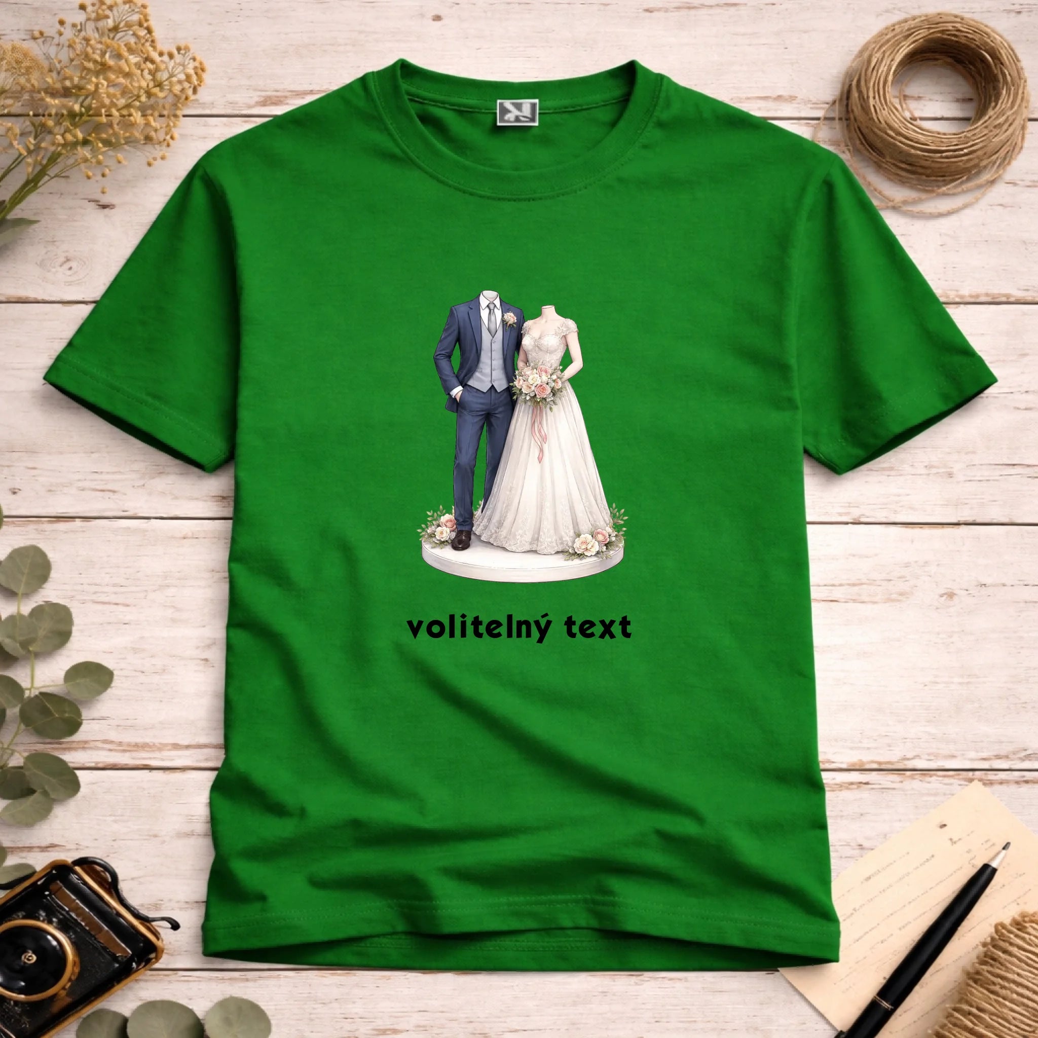 NOVOMANŽELĚ (ZATÍM) BEZ HLAVY - VLOŽTE FOTO, AUTOMATICKÝ OŘEZ pánské tričko