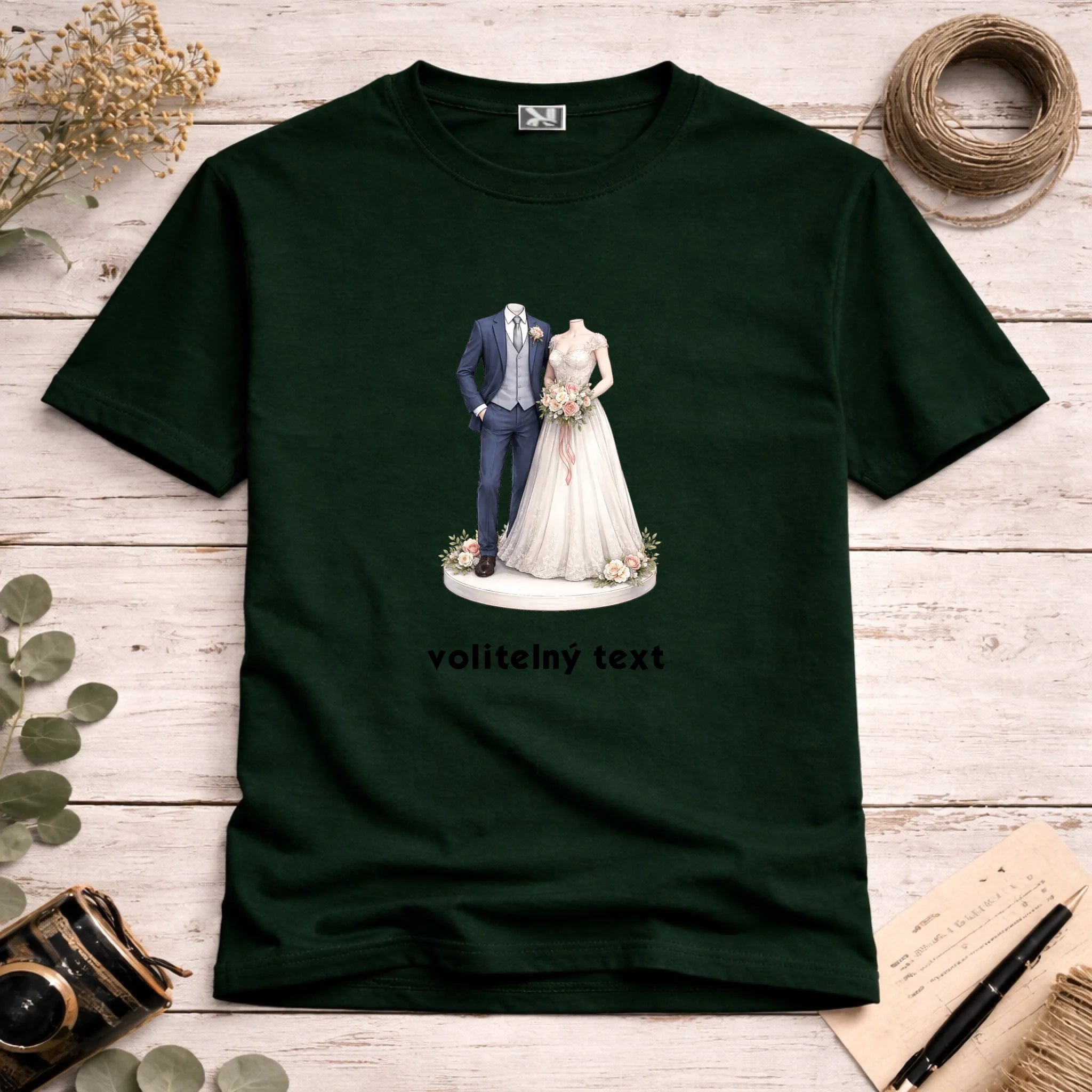 NOVOMANŽELĚ (ZATÍM) BEZ HLAVY - VLOŽTE FOTO, AUTOMATICKÝ OŘEZ pánské tričko