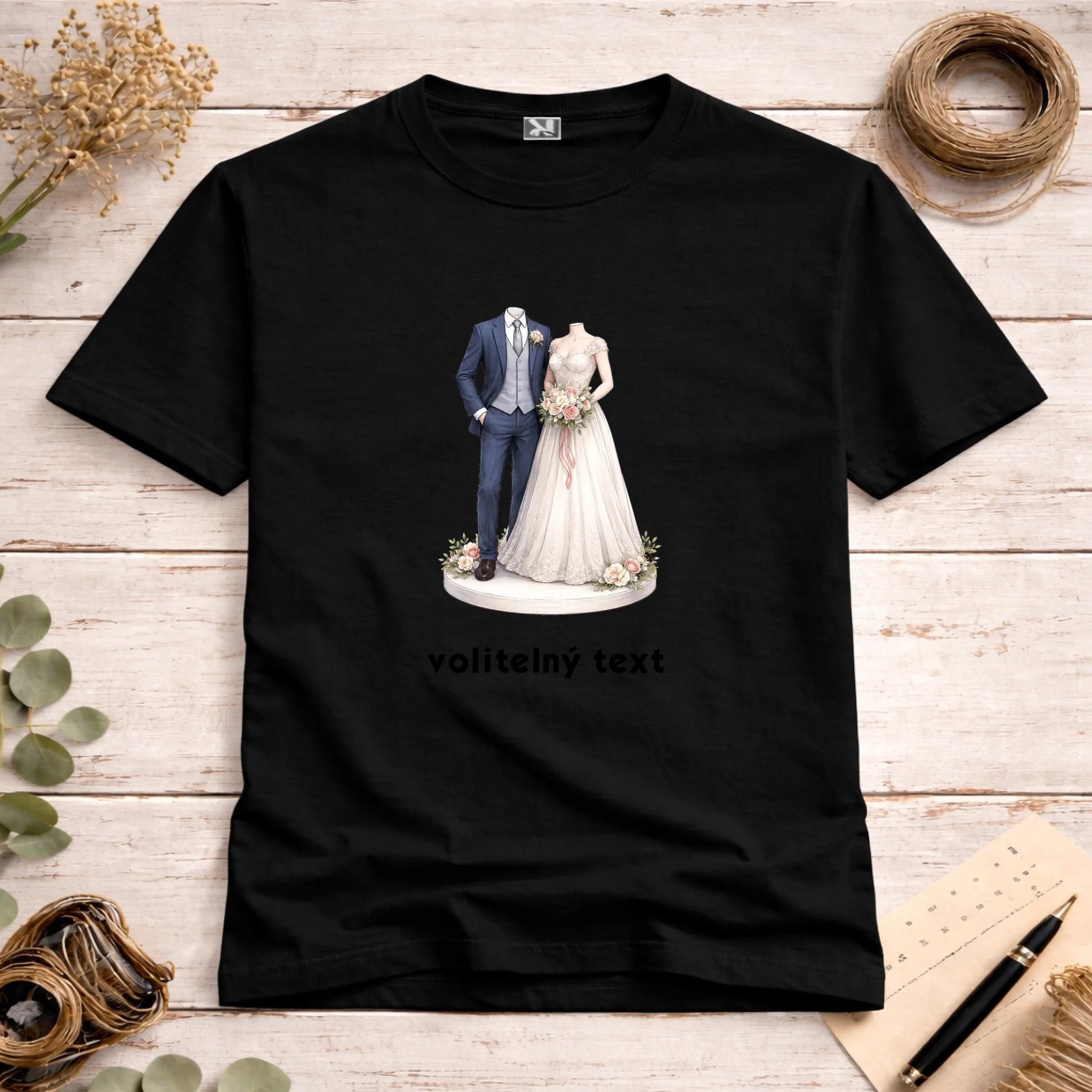 NOVOMANŽELĚ (ZATÍM) BEZ HLAVY - VLOŽTE FOTO, AUTOMATICKÝ OŘEZ pánské tričko