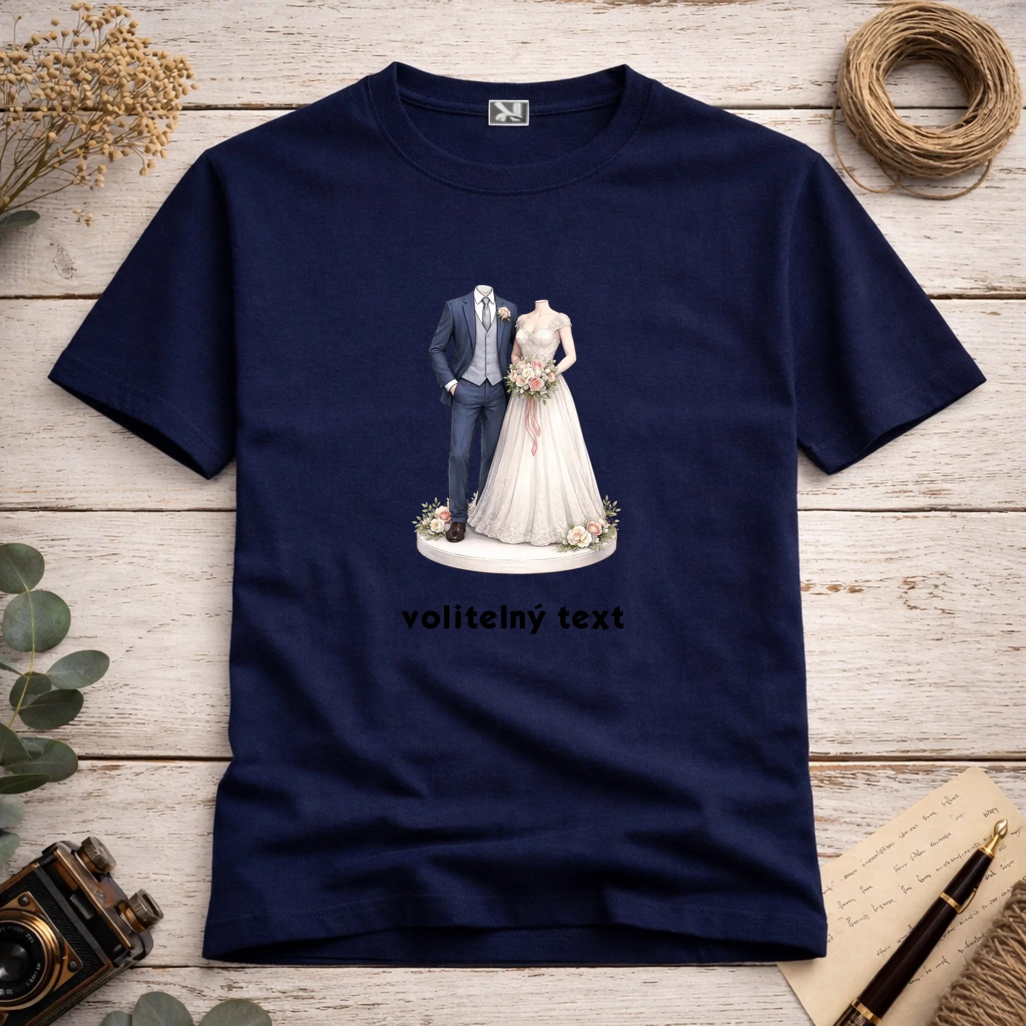 NOVOMANŽELĚ (ZATÍM) BEZ HLAVY - VLOŽTE FOTO, AUTOMATICKÝ OŘEZ pánské tričko