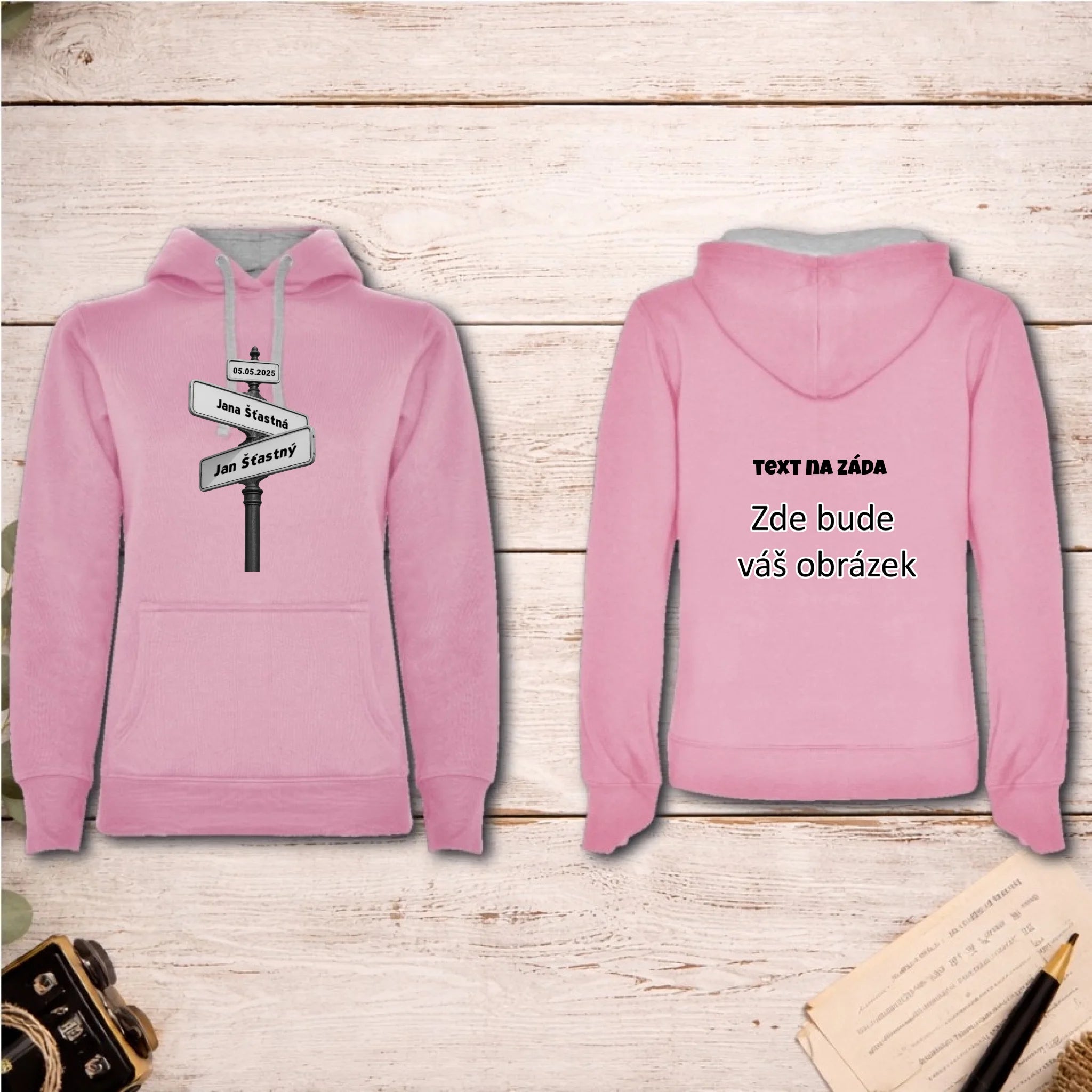 OD TOHO DNE JSME SPOLU dámská mikina s kapucí