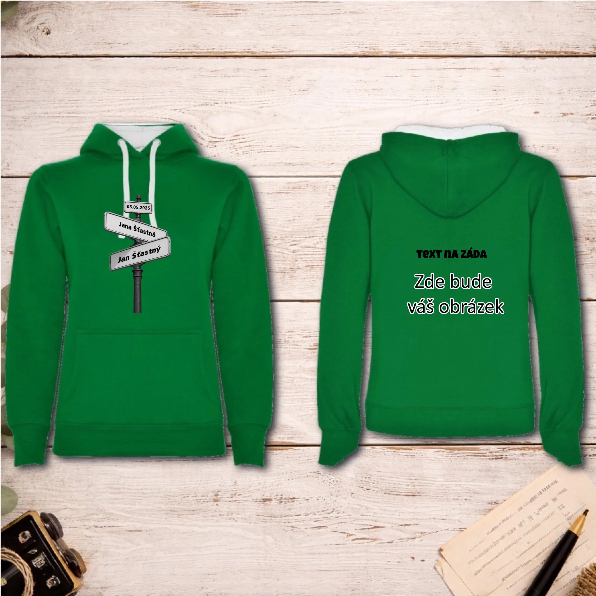 OD TOHO DNE JSME SPOLU dámská mikina s kapucí