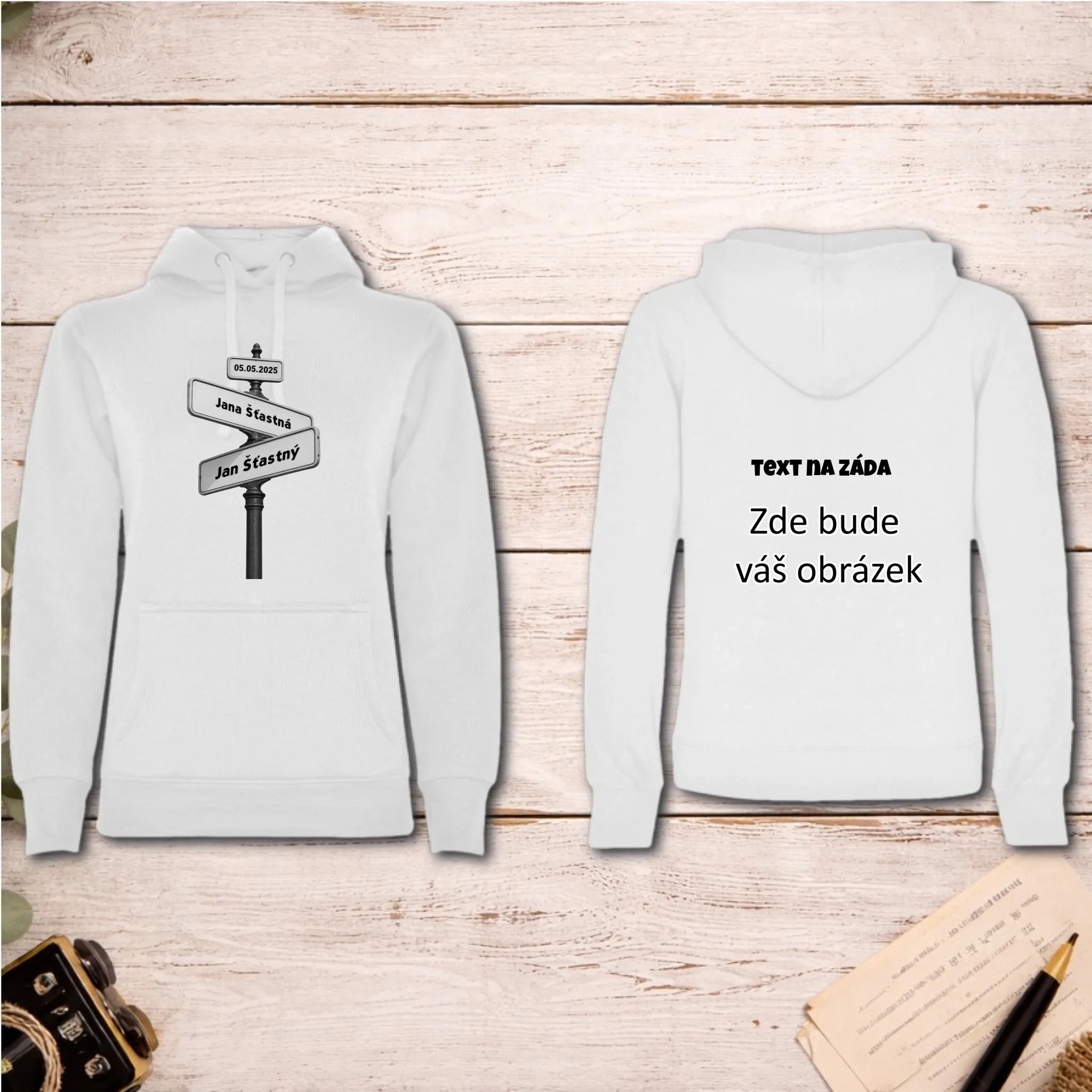 OD TOHO DNE JSME SPOLU dámská mikina s kapucí