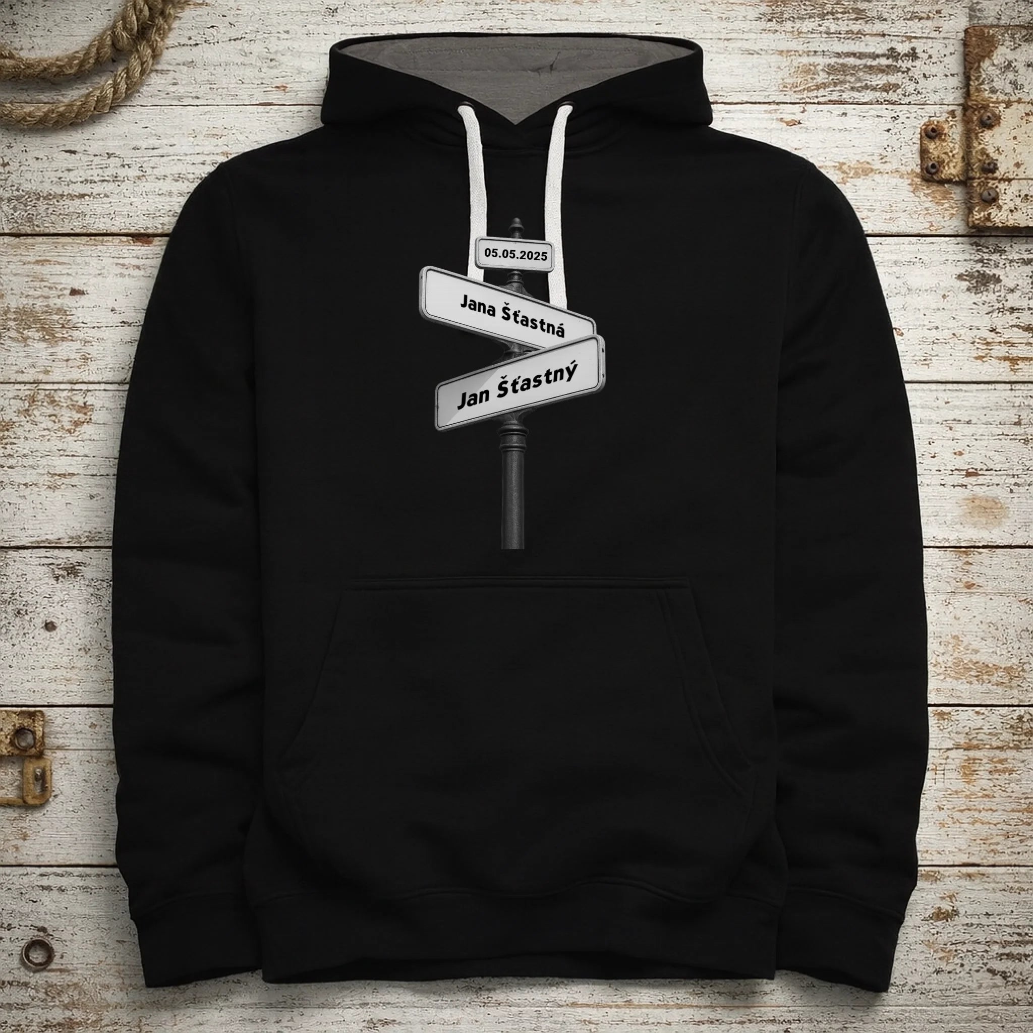 OD TOHO DNE JSME SPOLU pánská mikina s kapucí