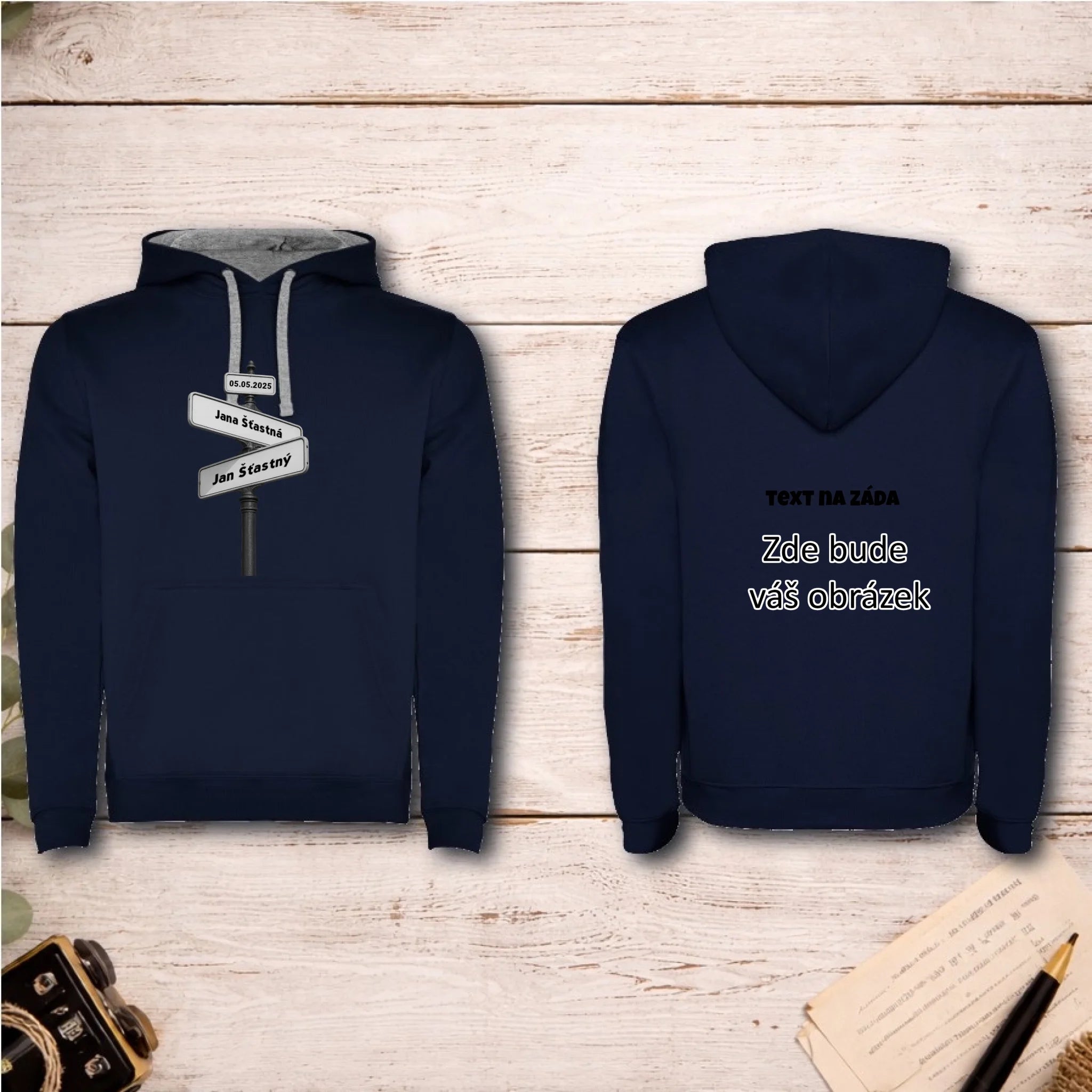 OD TOHO DNE JSME SPOLU pánská mikina s kapucí