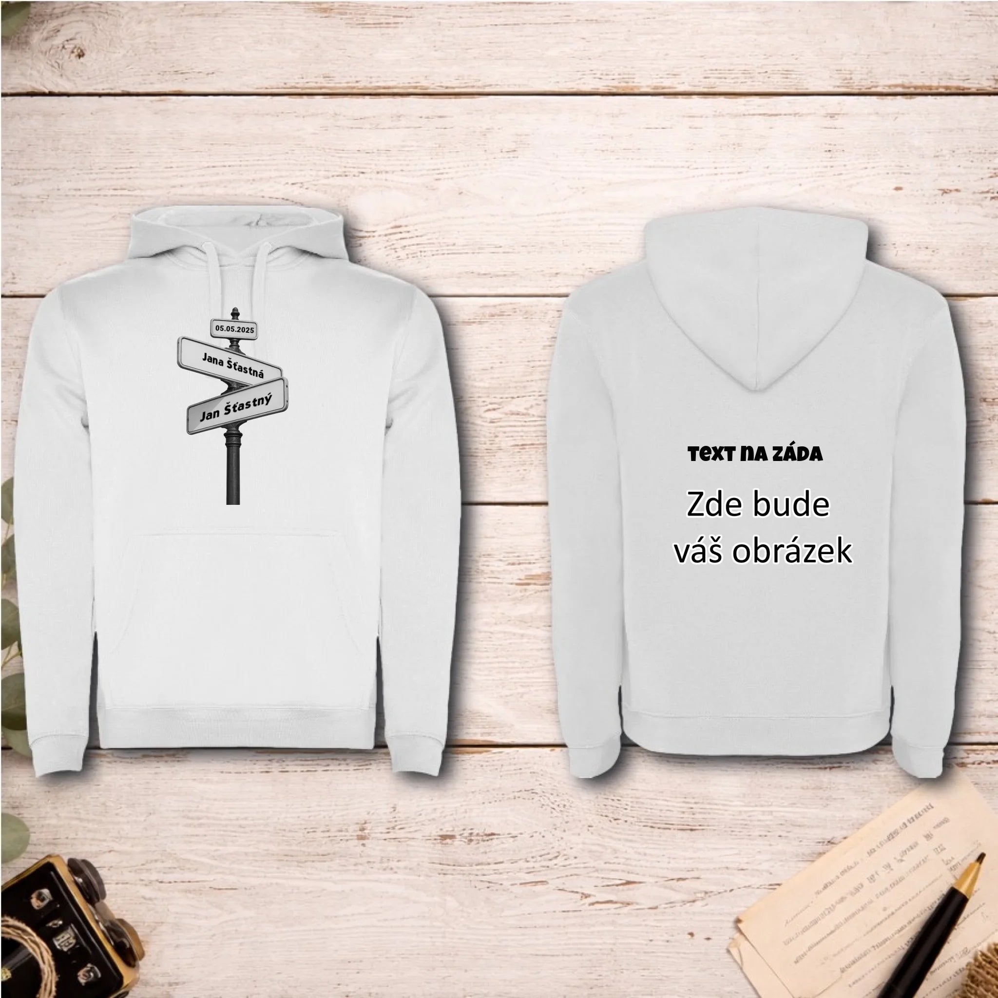 OD TOHO DNE JSME SPOLU pánská mikina s kapucí