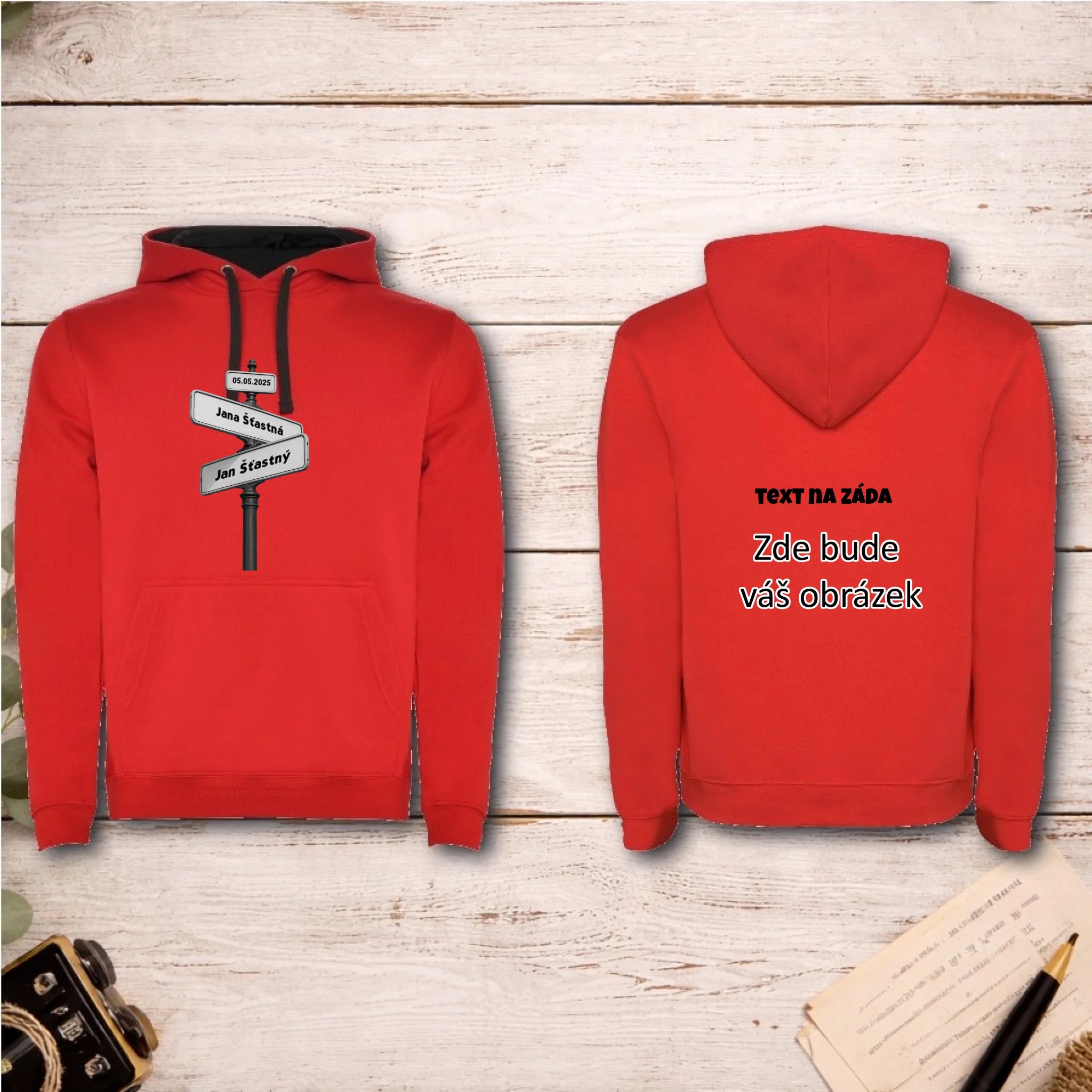 OD TOHO DNE JSME SPOLU pánská mikina s kapucí