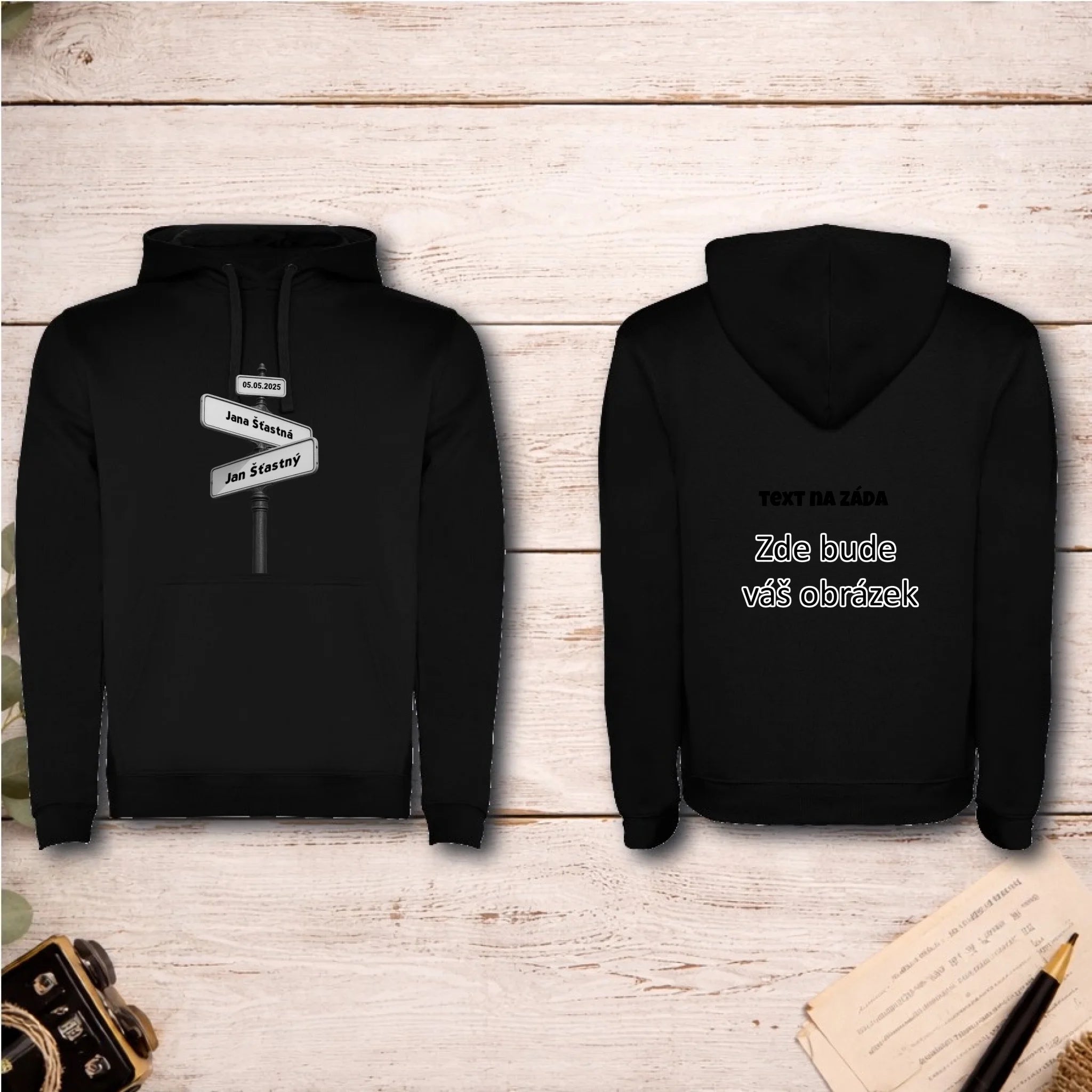 OD TOHO DNE JSME SPOLU pánská mikina s kapucí