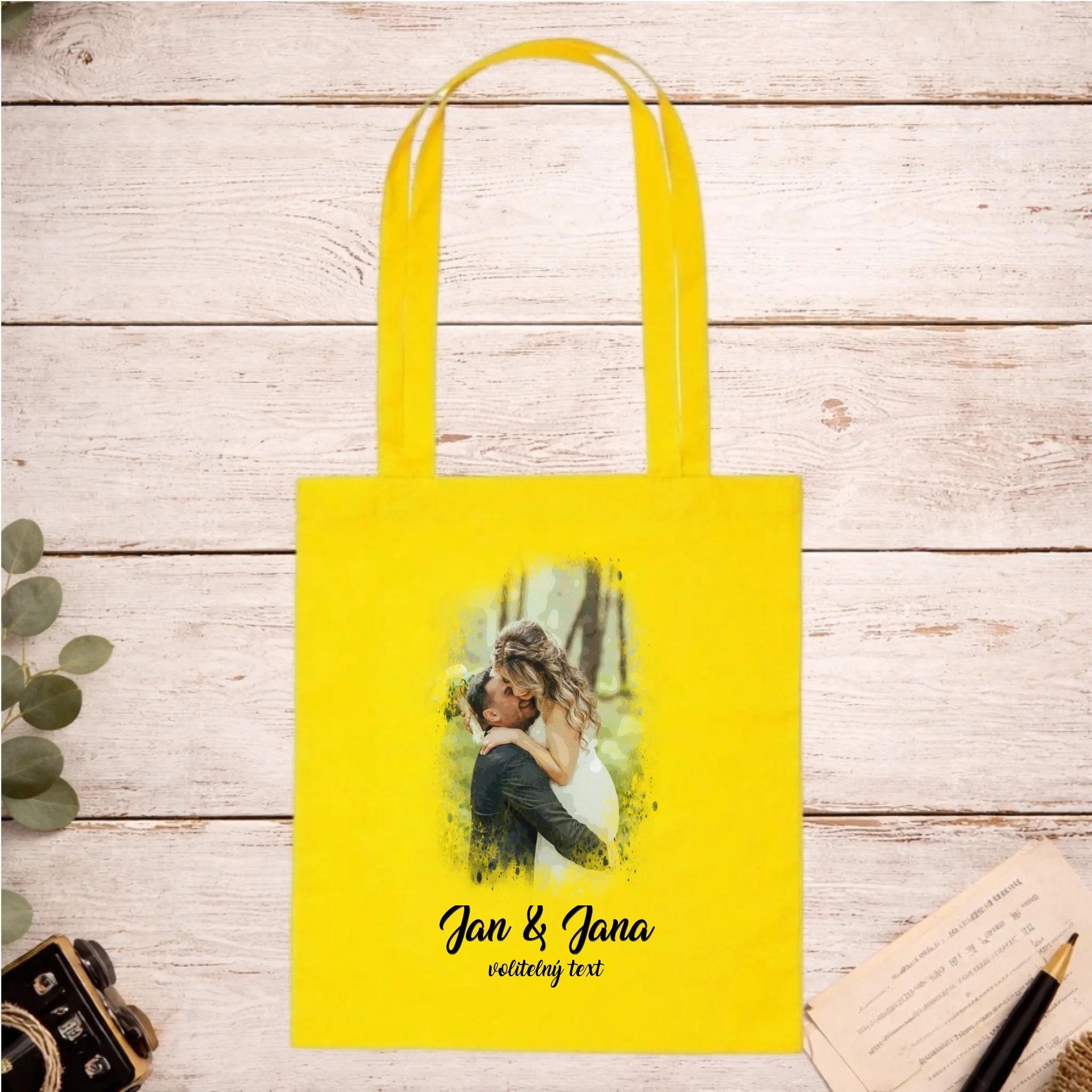 SVATEBNÍ FOTO - VLOŽTE FOTO A DOPLŇTE TEXTY batoh, taška