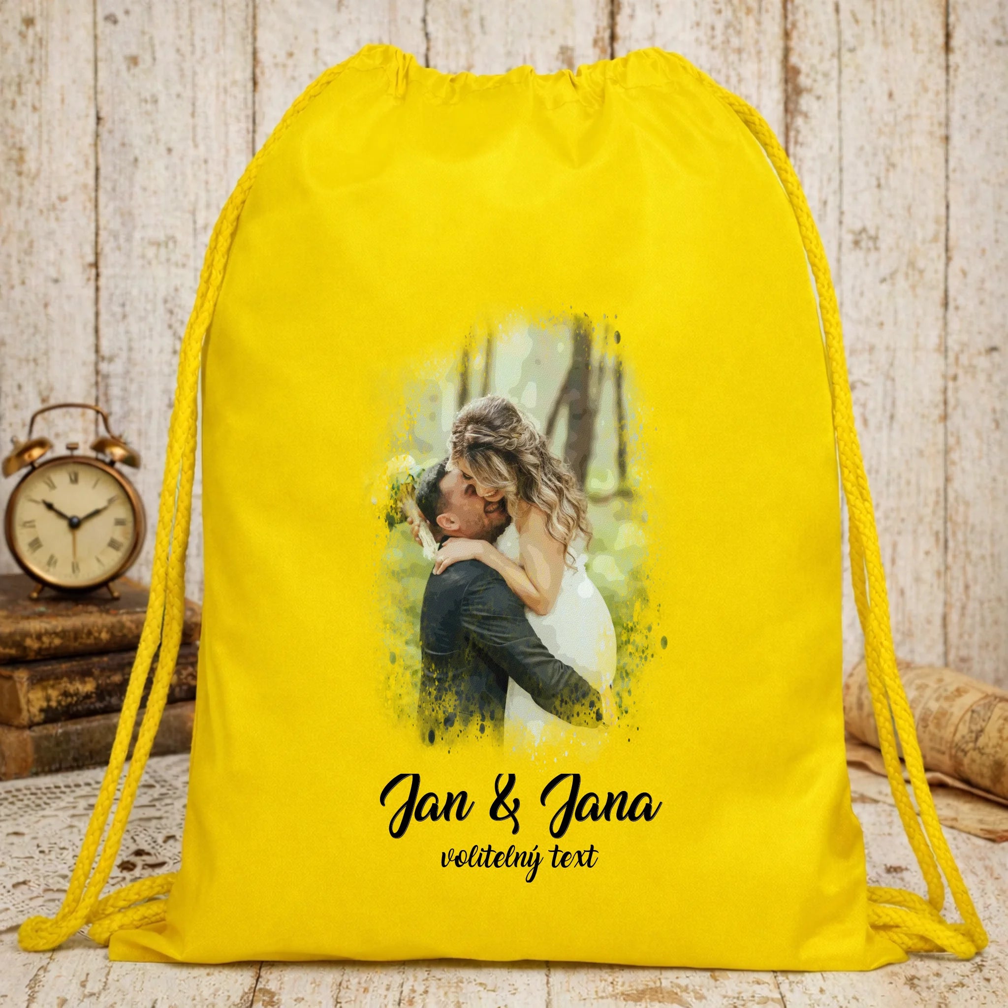 SVATEBNÍ FOTO - VLOŽTE FOTO A DOPLŇTE TEXTY batoh, taška