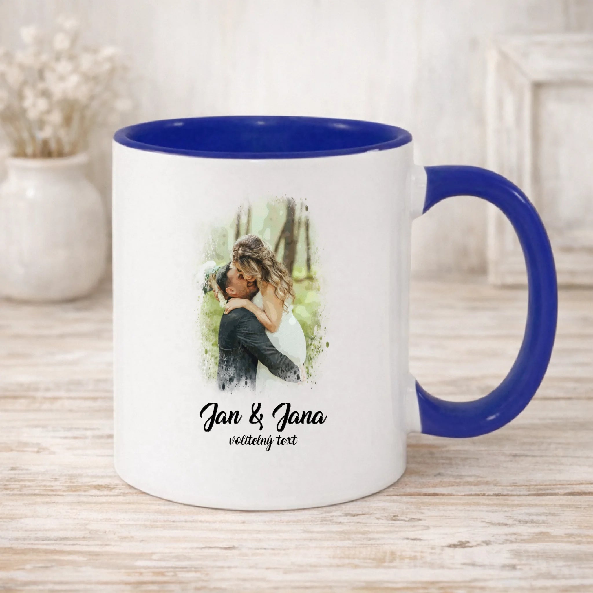 SVATEBNÍ FOTO - VLOŽTE FOTO A DOPLŇTE TEXTY hrníček