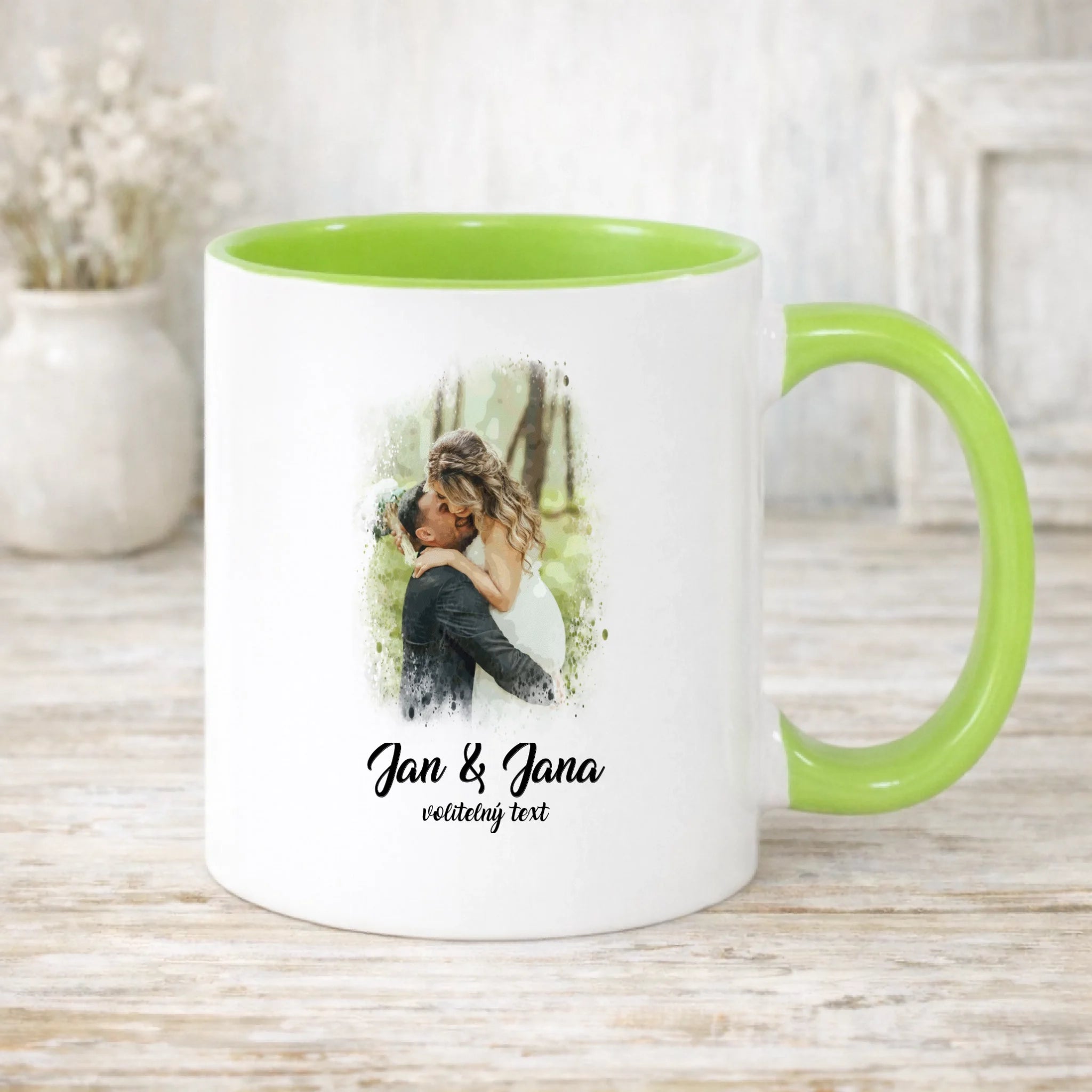 SVATEBNÍ FOTO - VLOŽTE FOTO A DOPLŇTE TEXTY hrníček