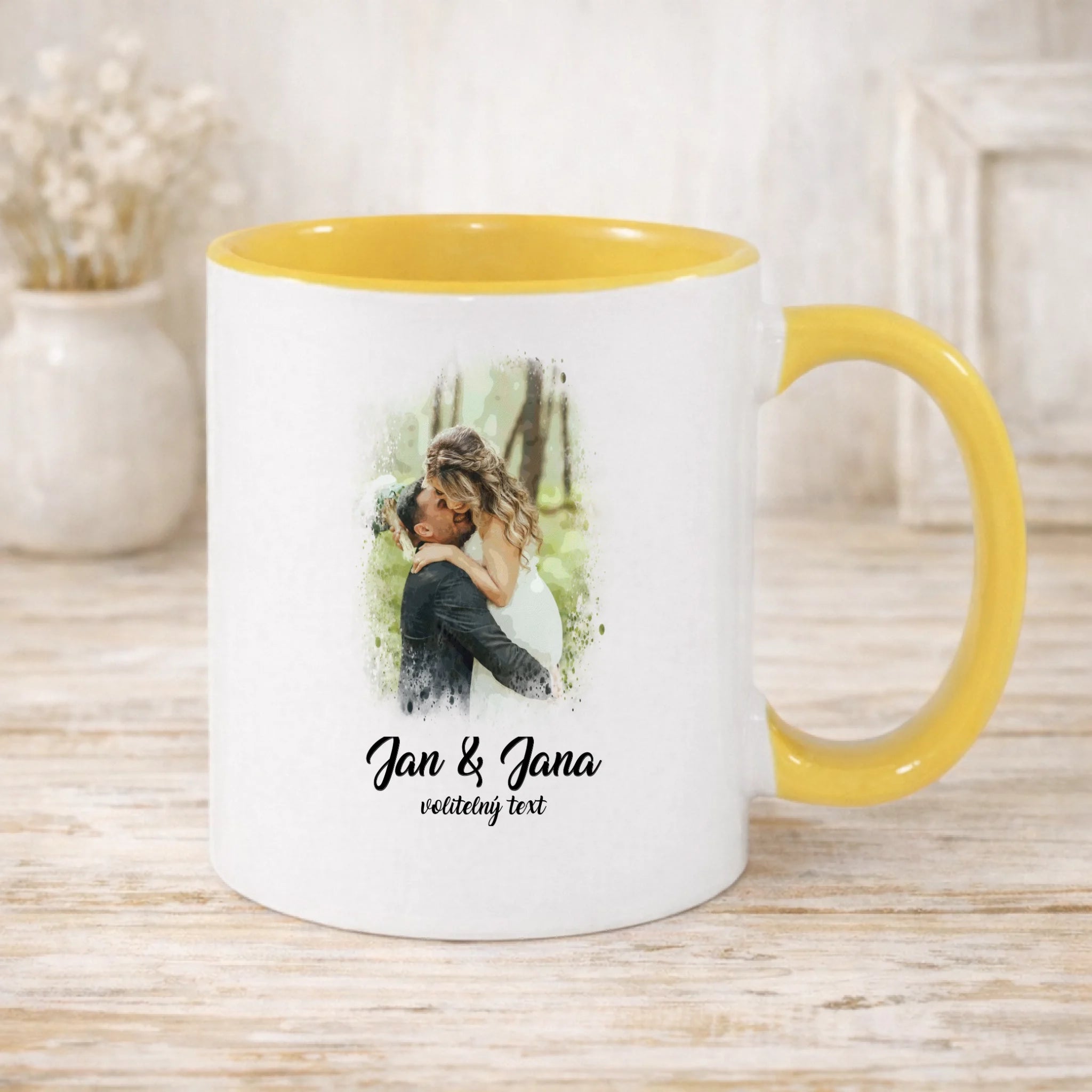 SVATEBNÍ FOTO - VLOŽTE FOTO A DOPLŇTE TEXTY hrníček