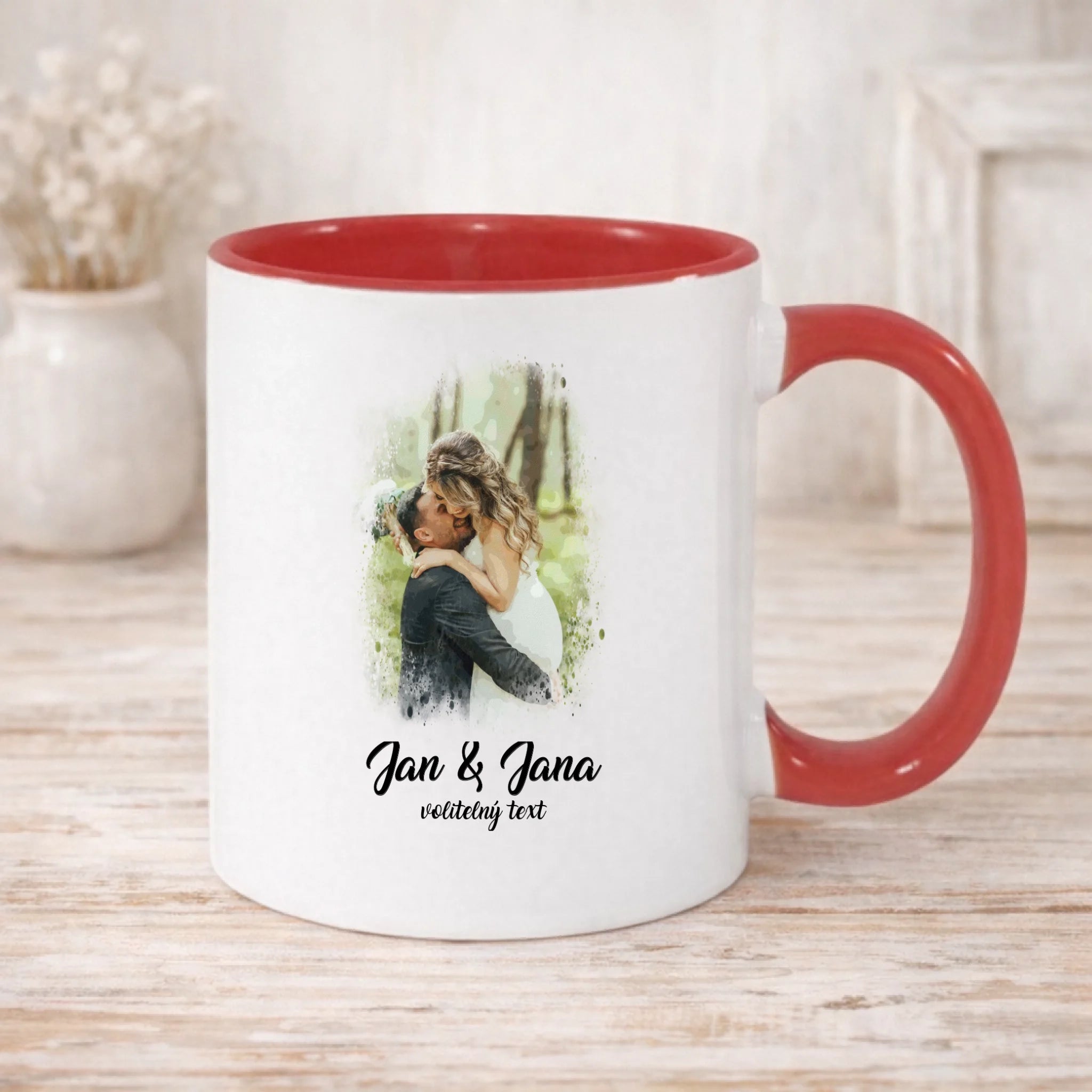 SVATEBNÍ FOTO - VLOŽTE FOTO A DOPLŇTE TEXTY hrníček