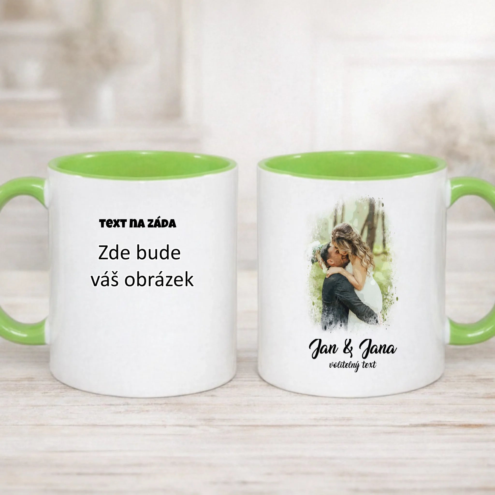 SVATEBNÍ FOTO - VLOŽTE FOTO A DOPLŇTE TEXTY hrníček