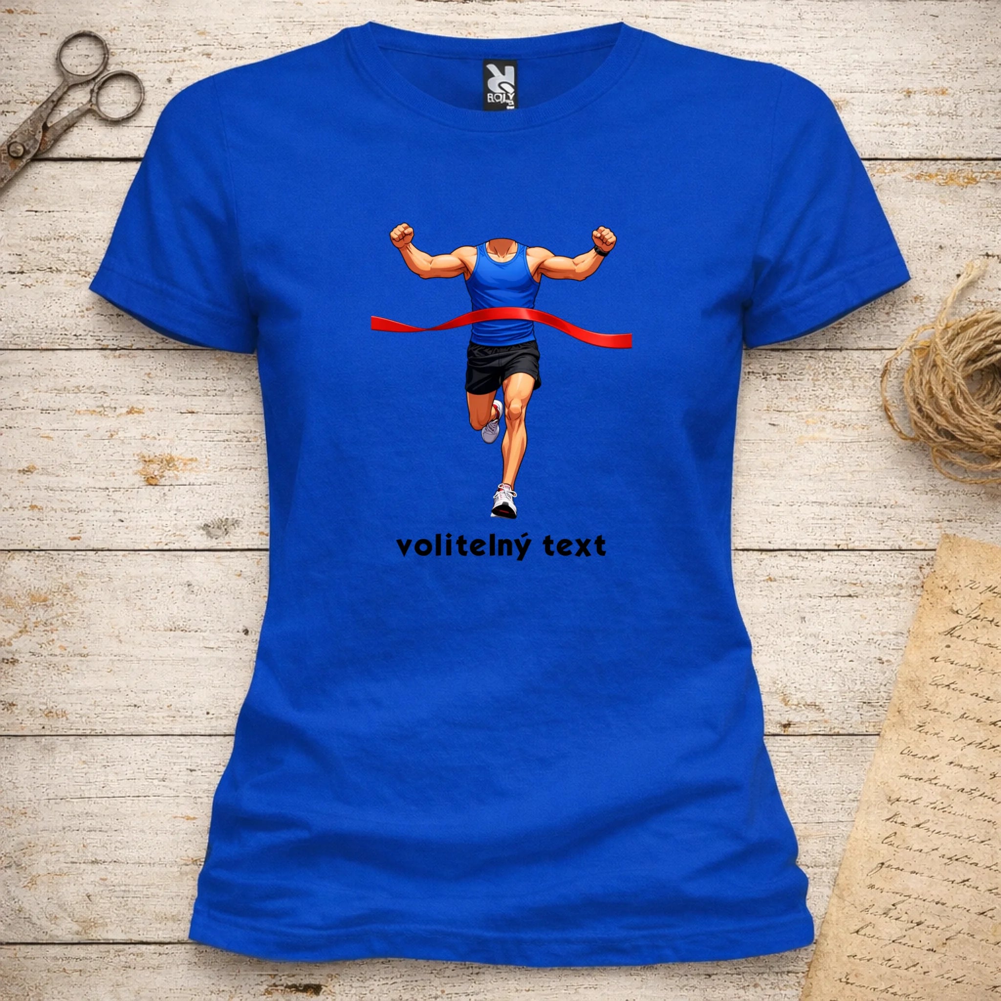 BĚH KOLO PLAVÁNÍ POSTAVA ZATÍM BEZ HLAVY - VLOŽTE FOTO, AUTOMATICKÝ OŘEZ  dámské tričko