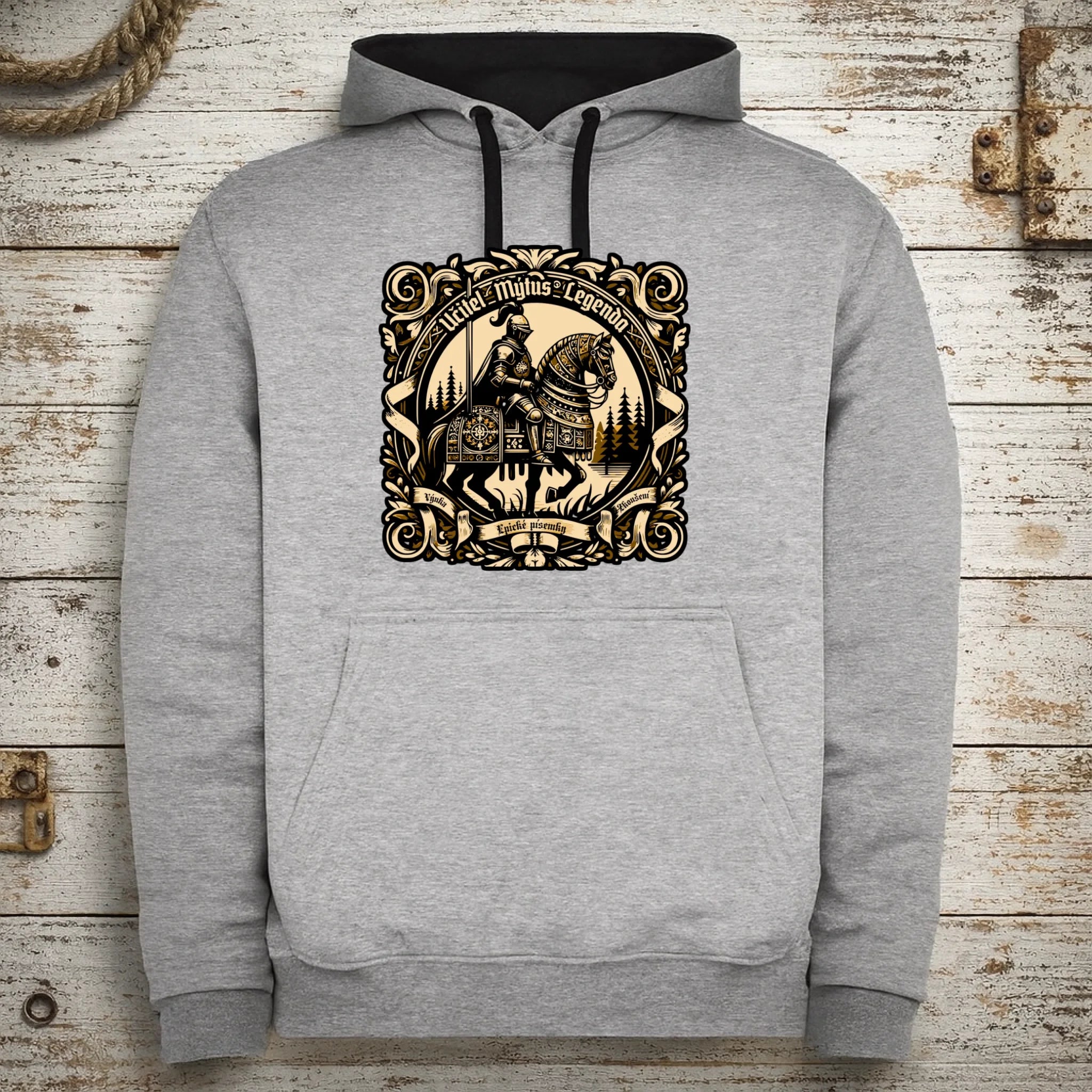 UČITEL (20+ motivů) MOŽNOST OBOUSTRANNĚHO POTISKU pánská mikina s kapucí