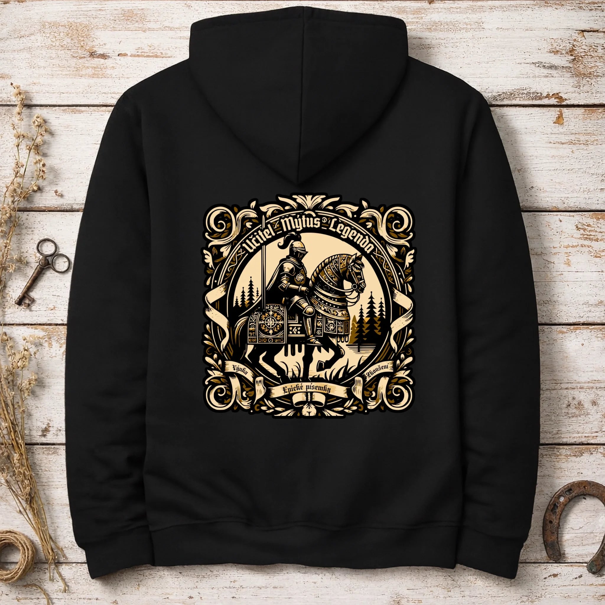 UČITEL (20+ motivů) MOŽNOST OBOUSTRANNĚHO POTISKU pánská mikina s kapucí