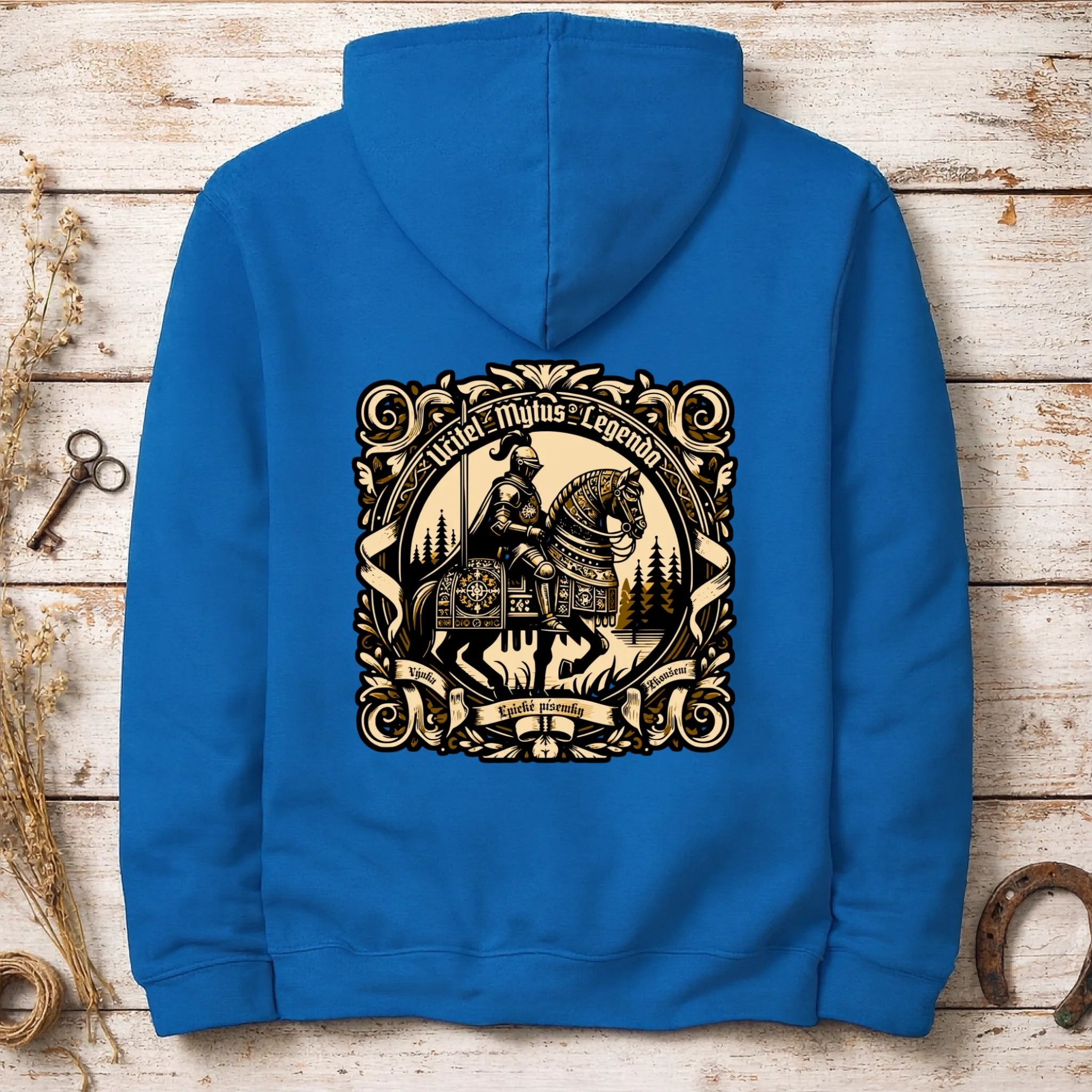 UČITEL (20+ motivů) MOŽNOST OBOUSTRANNĚHO POTISKU pánská mikina s kapucí