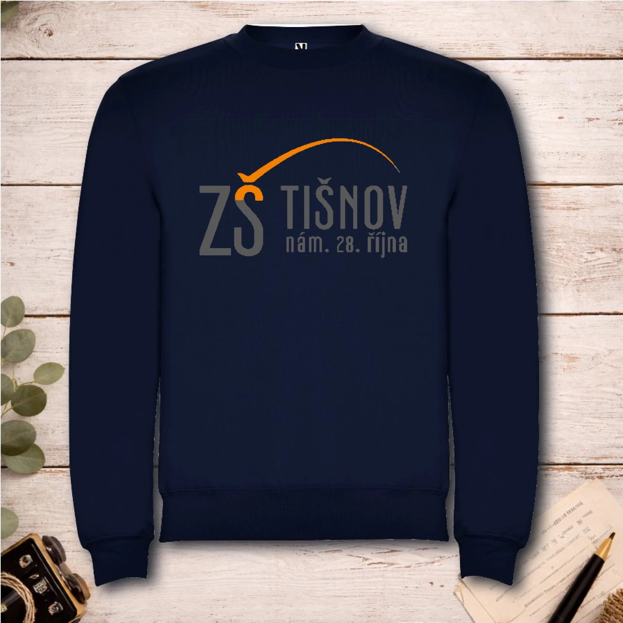 ZŠ Tišnov dětské velikosti mikina bez kapuce unisex