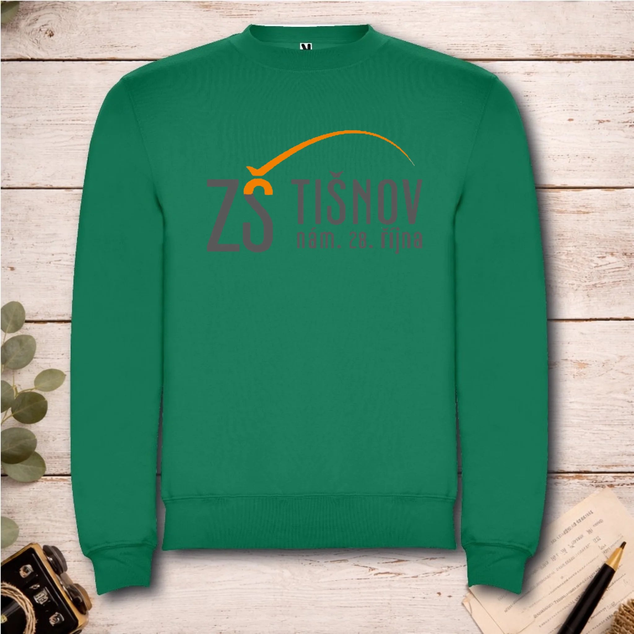 ZŠ Tišnov dětské velikosti mikina bez kapuce unisex