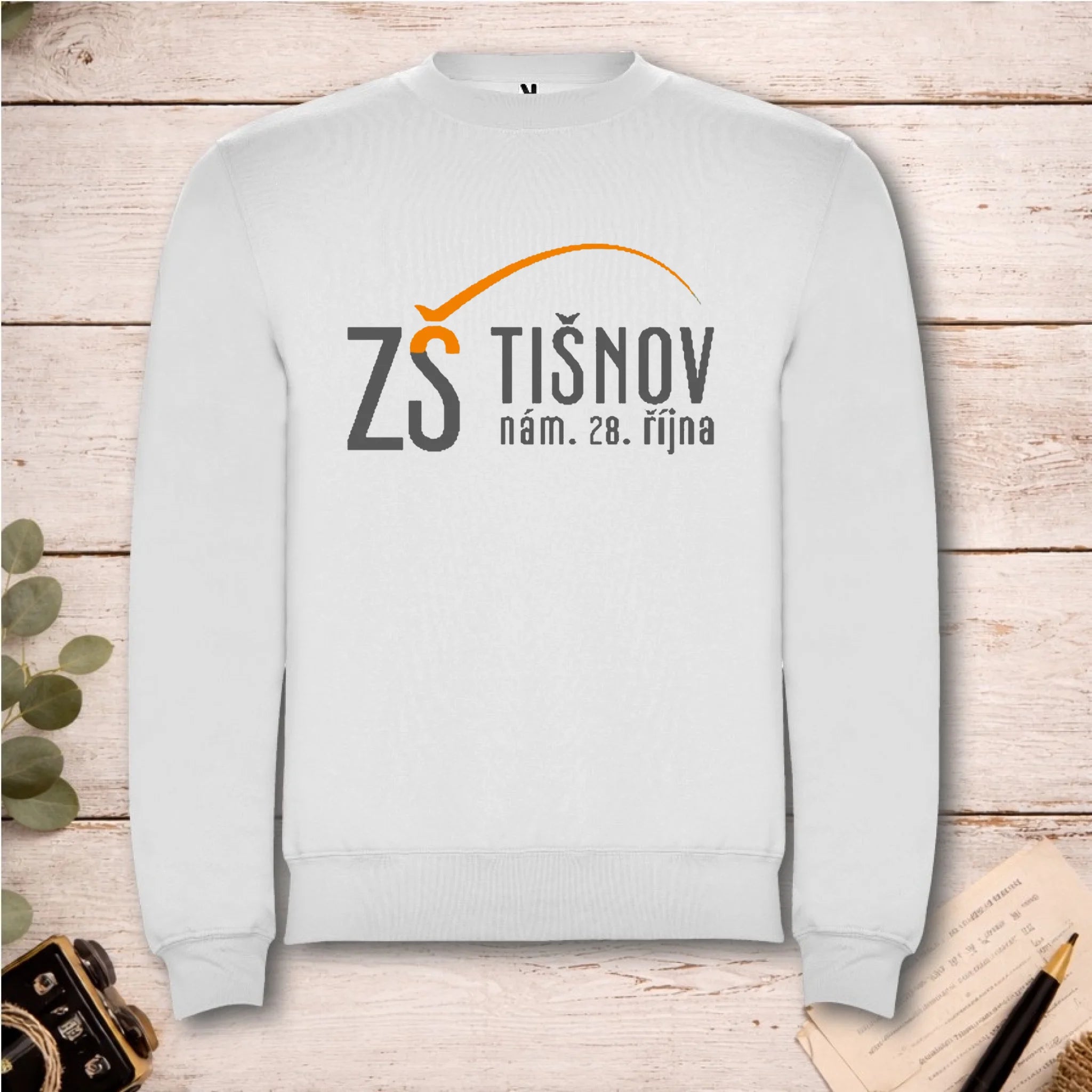 ZŠ Tišnov dětské velikosti mikina bez kapuce unisex