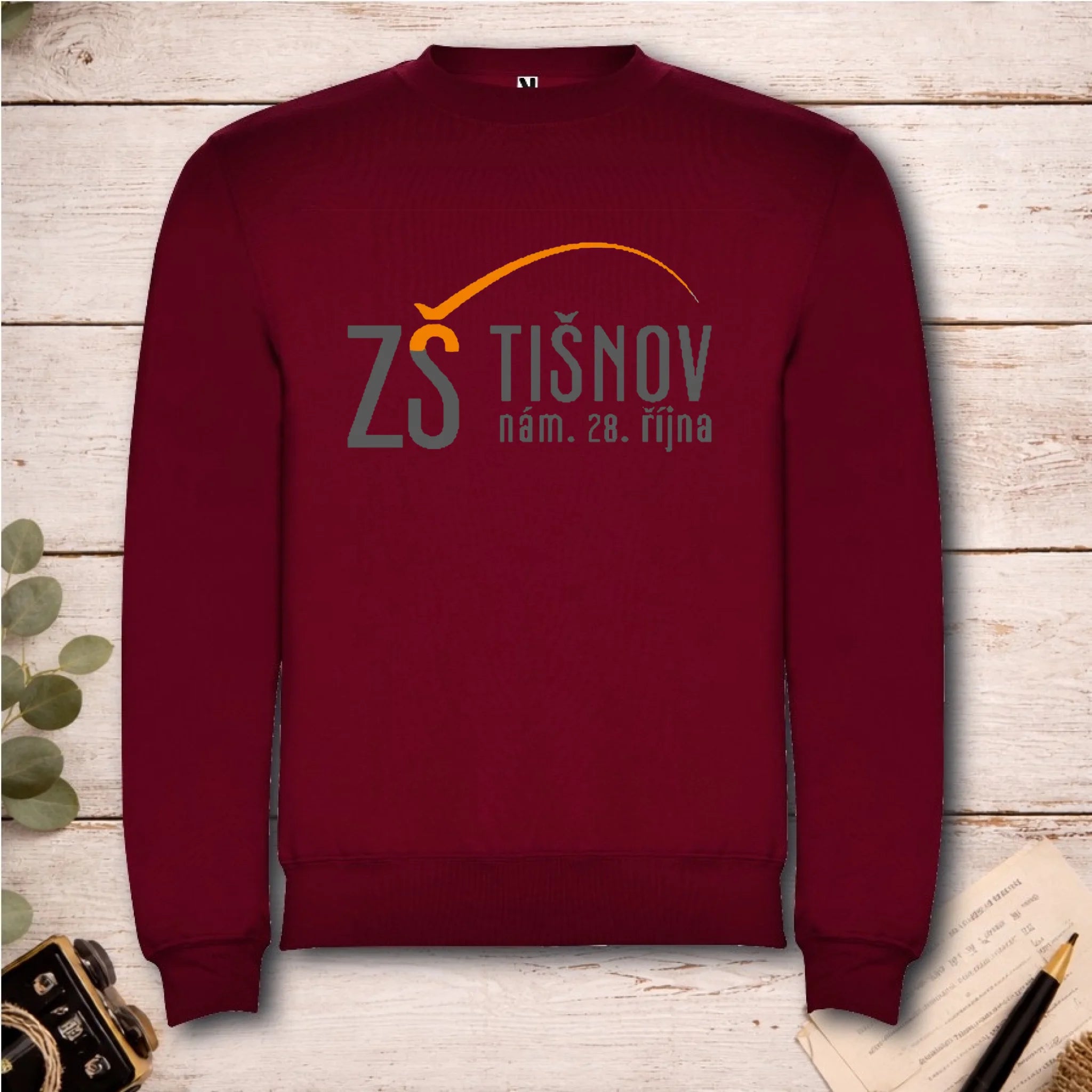 ZŠ Tišnov dětské velikosti mikina bez kapuce unisex