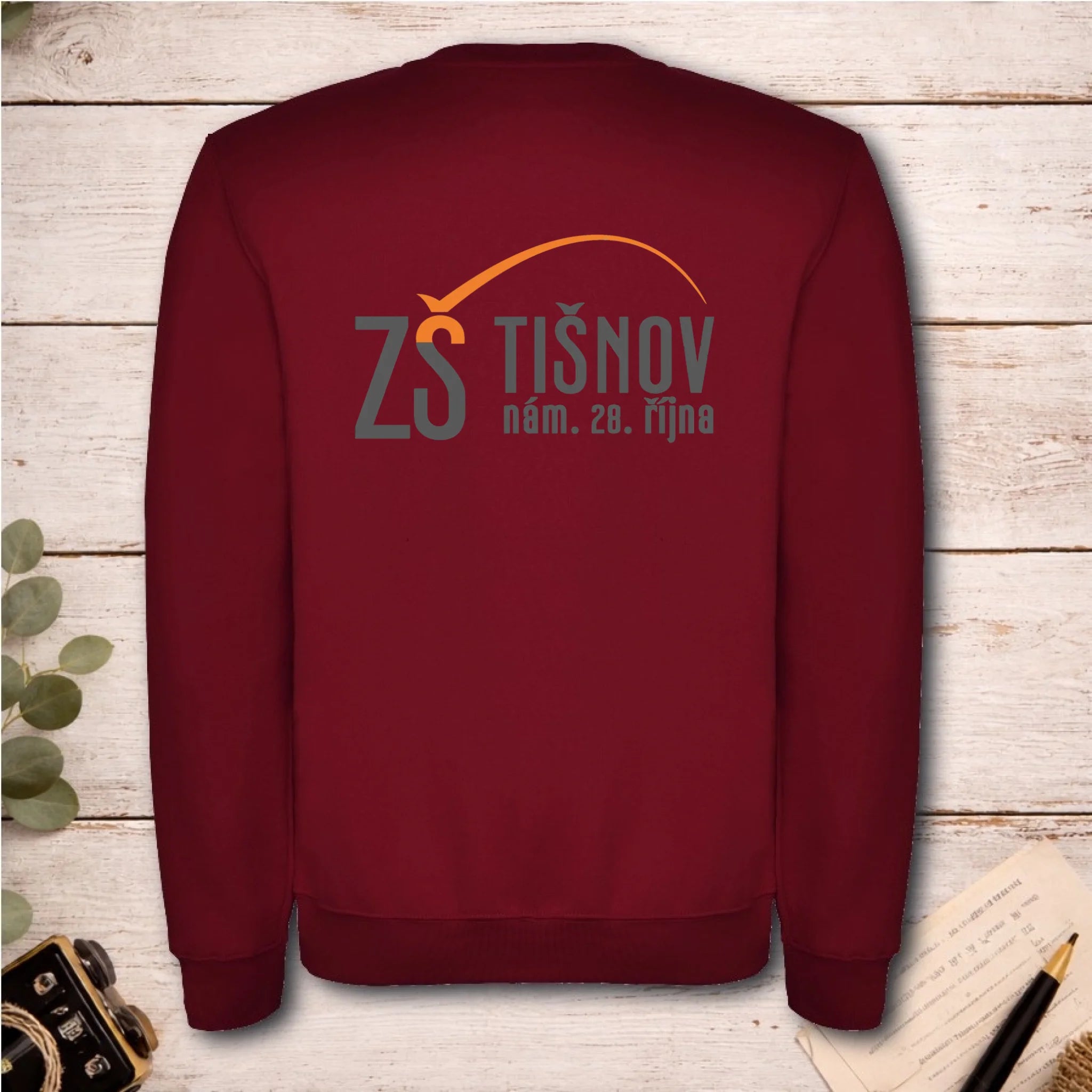 ZŠ Tišnov dětské velikosti mikina bez kapuce unisex