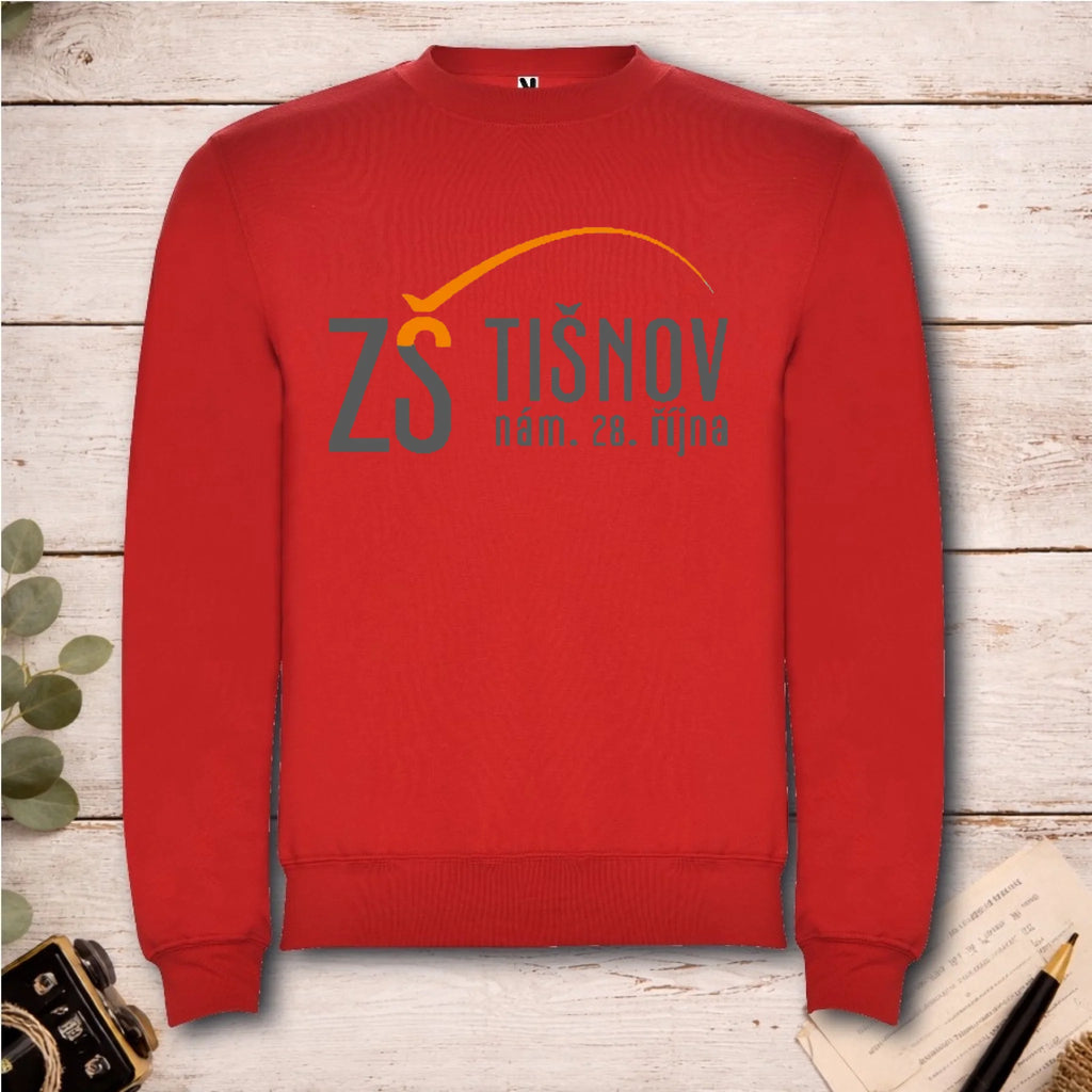 ZŠ Tišnov dospělé velikosti mikina bez kapuce unisex