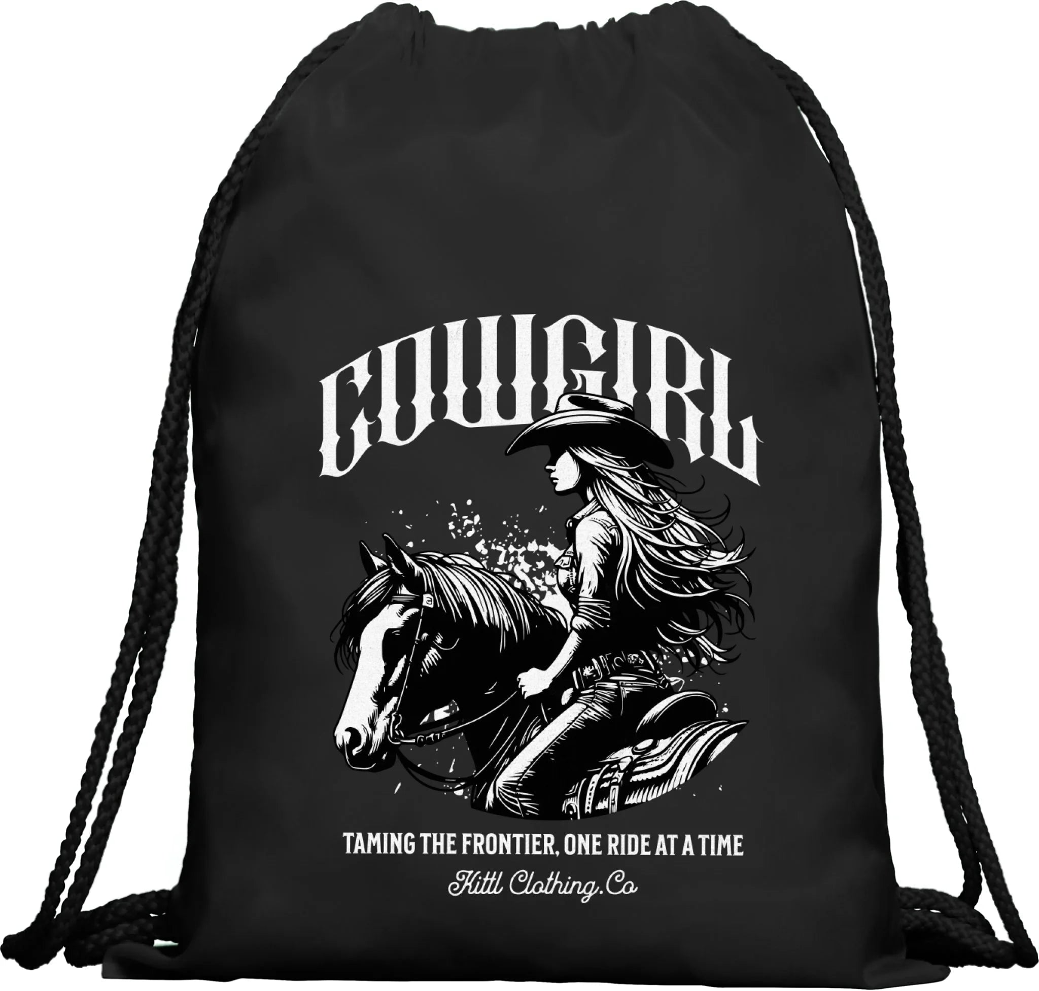 BATOH nebo TAŠKA s motivem COWGIRL (5+ motivů) Multifunkční batoh KAGU černá 35x45 cm