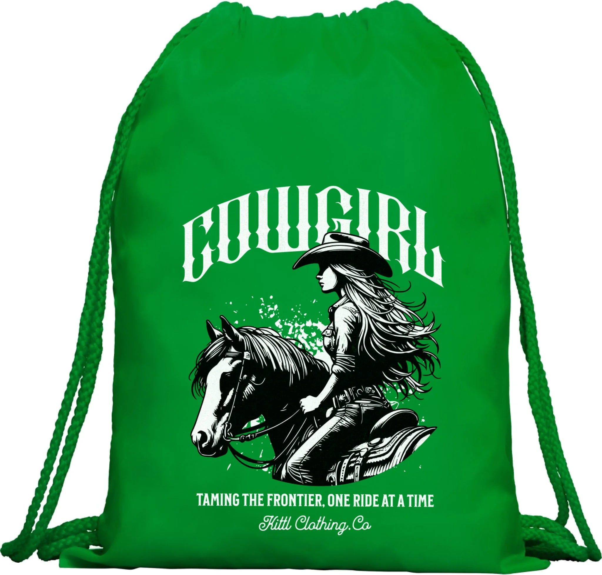 BATOH nebo TAŠKA s motivem COWGIRL (5+ motivů) Multifunkční batoh KAGU zelená 35x45 cm