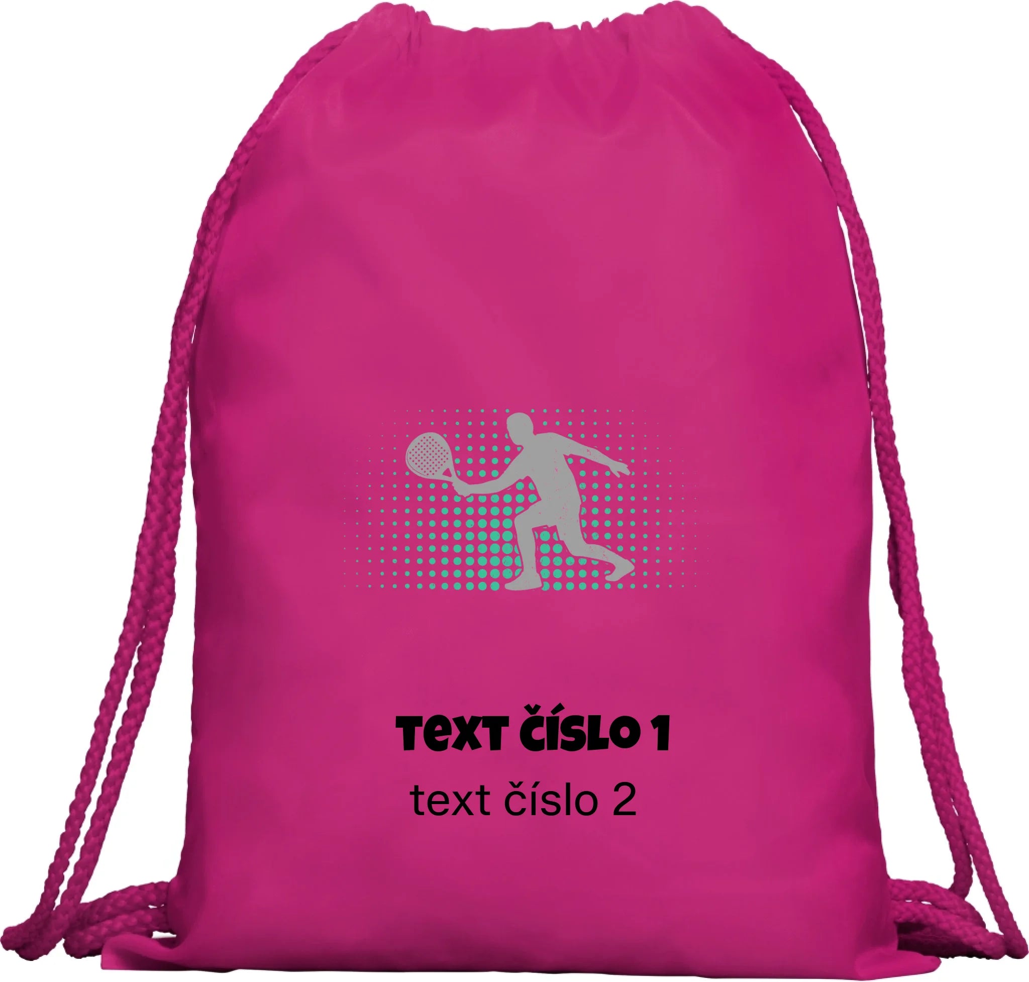 PADEL VÝBĚR OBRÁZKU (10+motivů) a MOŽNOST DOPLNIT VLASTNÍ TEXTY batoh, taška Multifunkční batoh KAGU růže 35x45 cm