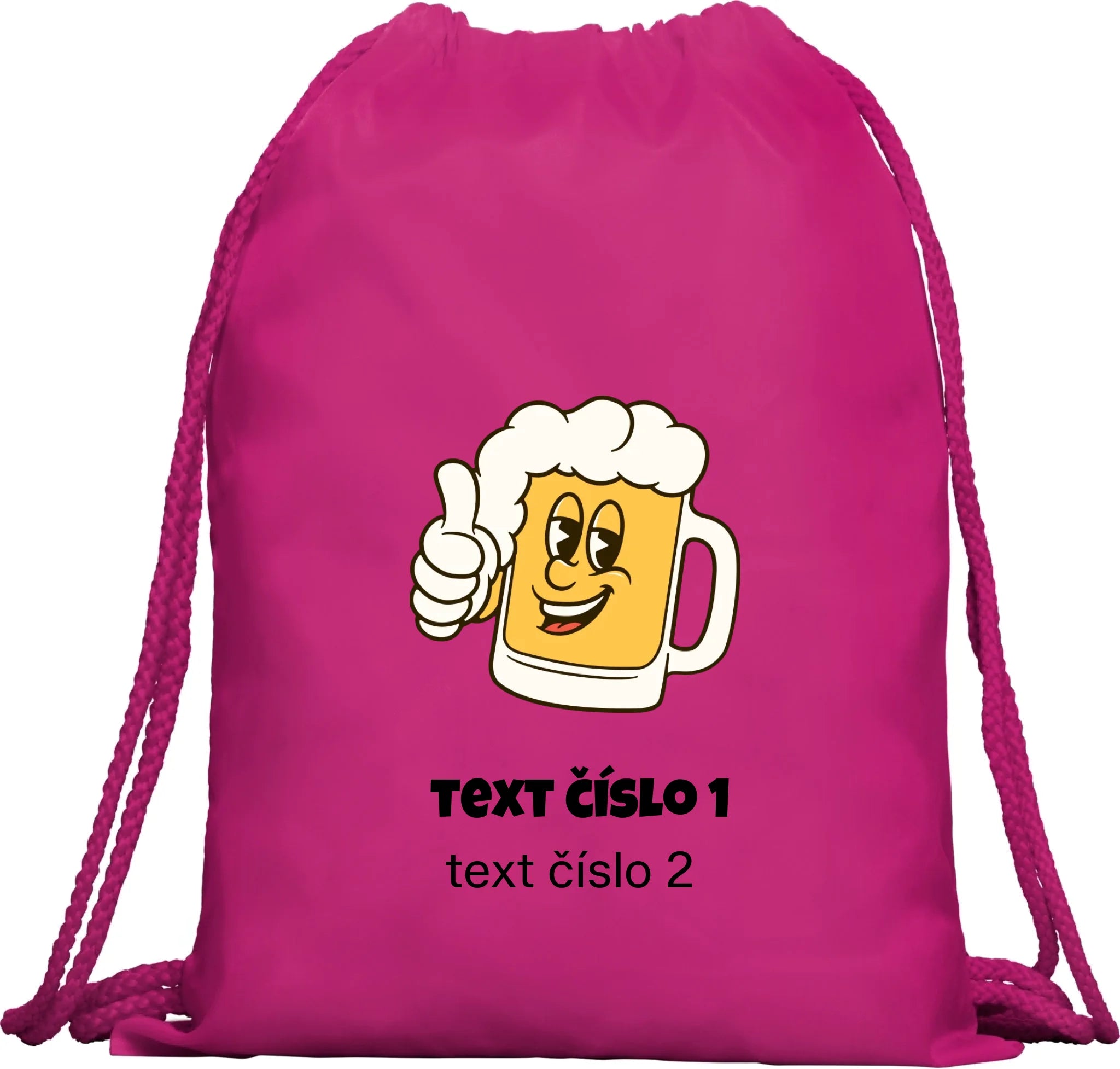 PIVO VÝBĚR OBRÁZKU (10+motivů) a MOŽNOST DOPLNIT VLASTNÍ TEXTY batoh, taška Multifunkční batoh KAGU růže 35x45 cm