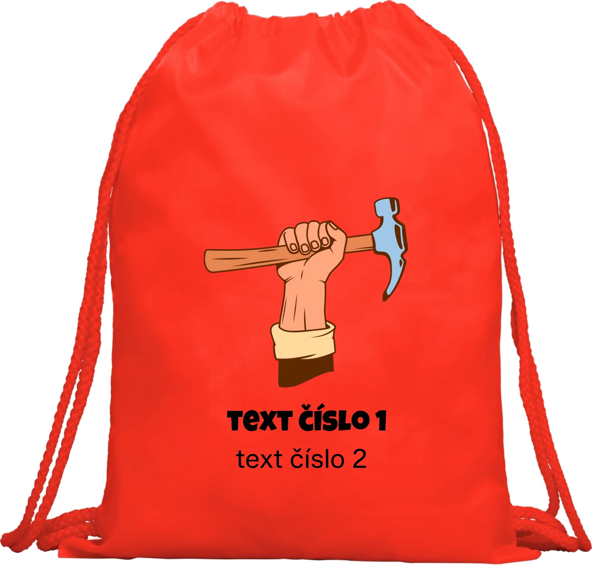 PRACOVNÍ VÝBĚR OBRÁZKU (10+motivů) a MOŽNOST DOPLNIT VLASTNÍ TEXTY batoh, taška
